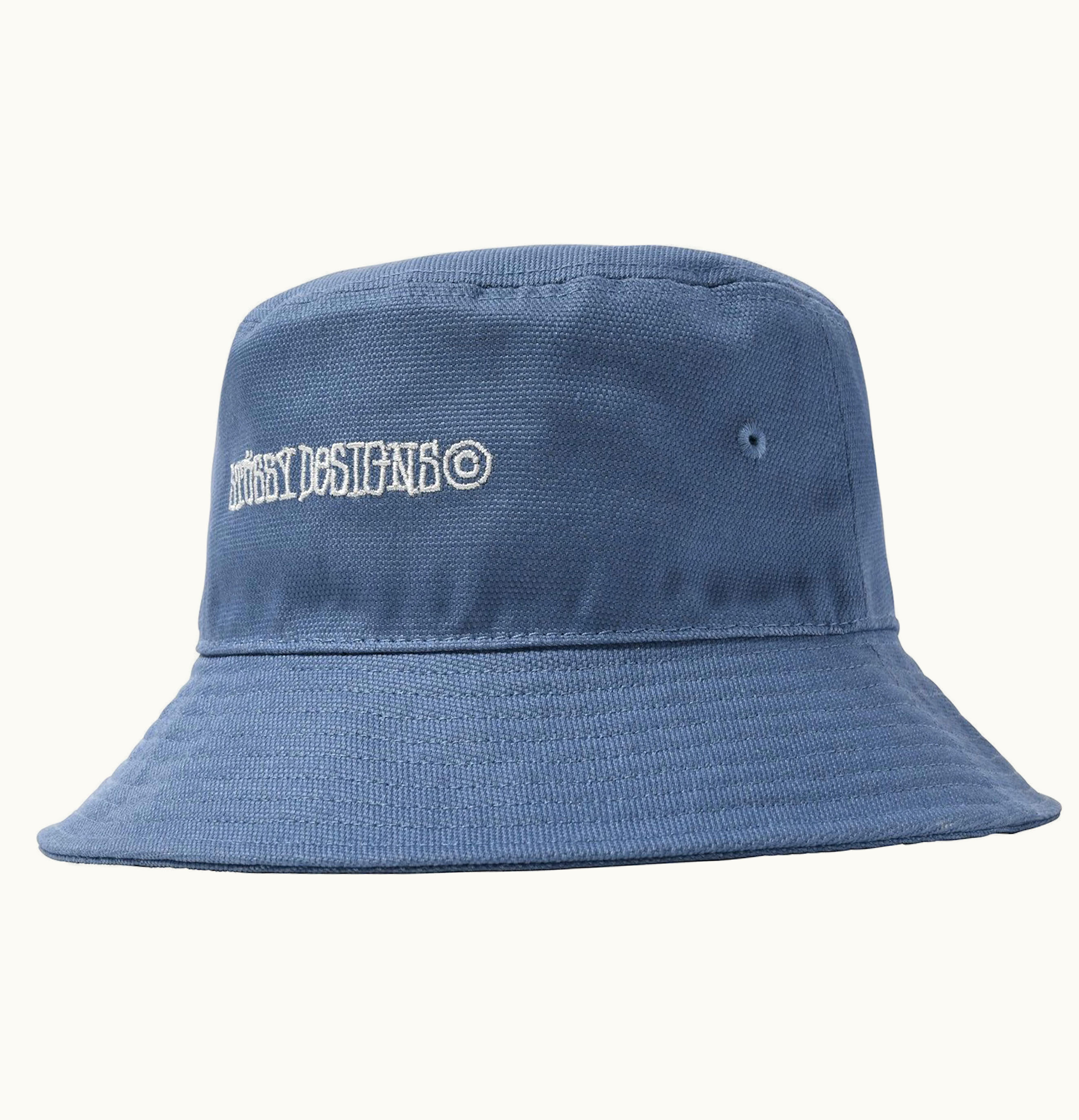 Stussy Stussy Canvas Wide Brim Bucket Hat Light Blue