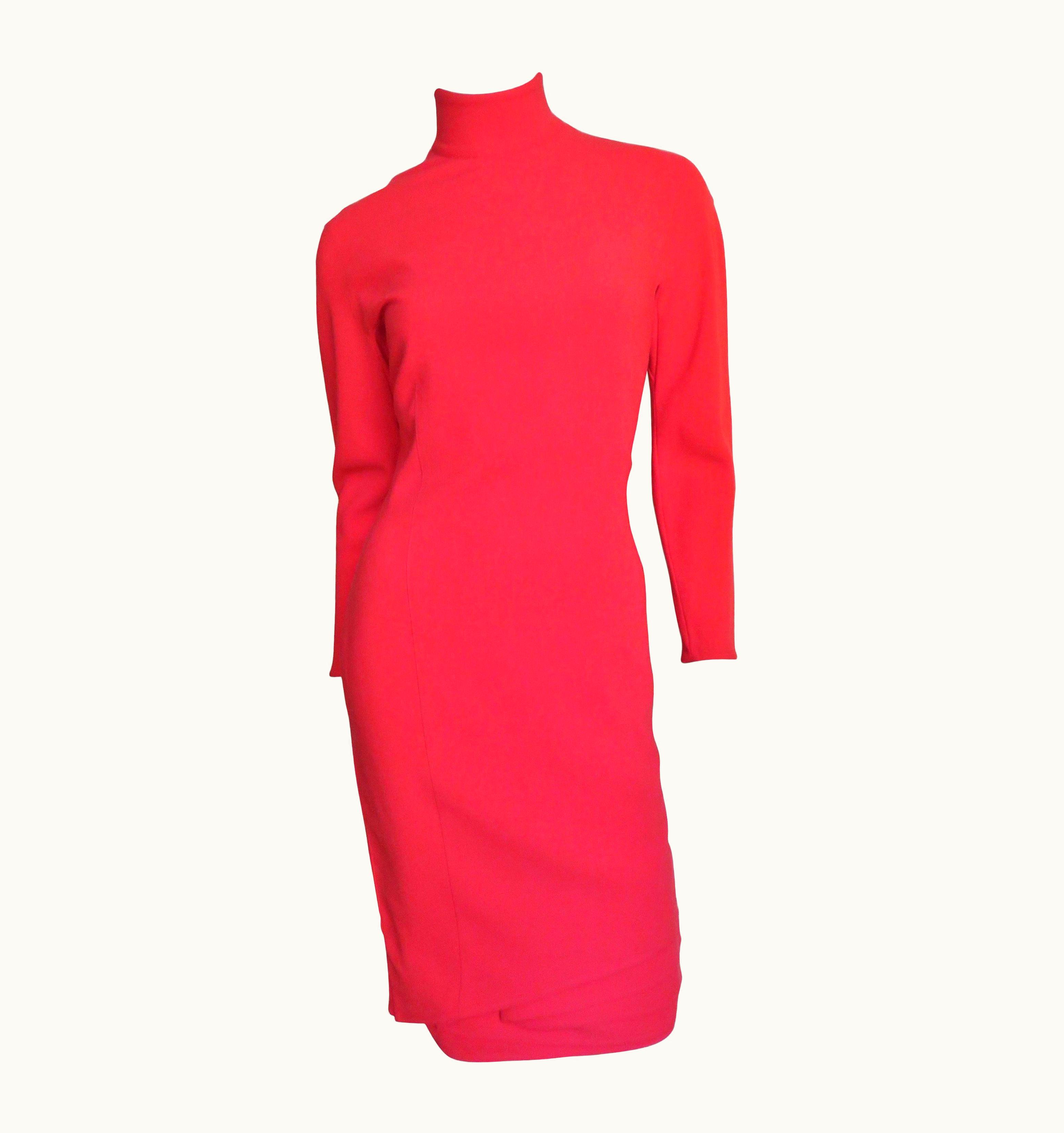 Gianni Versace Couture Gianni Versace Orange Dress With Layered Hem 1990s