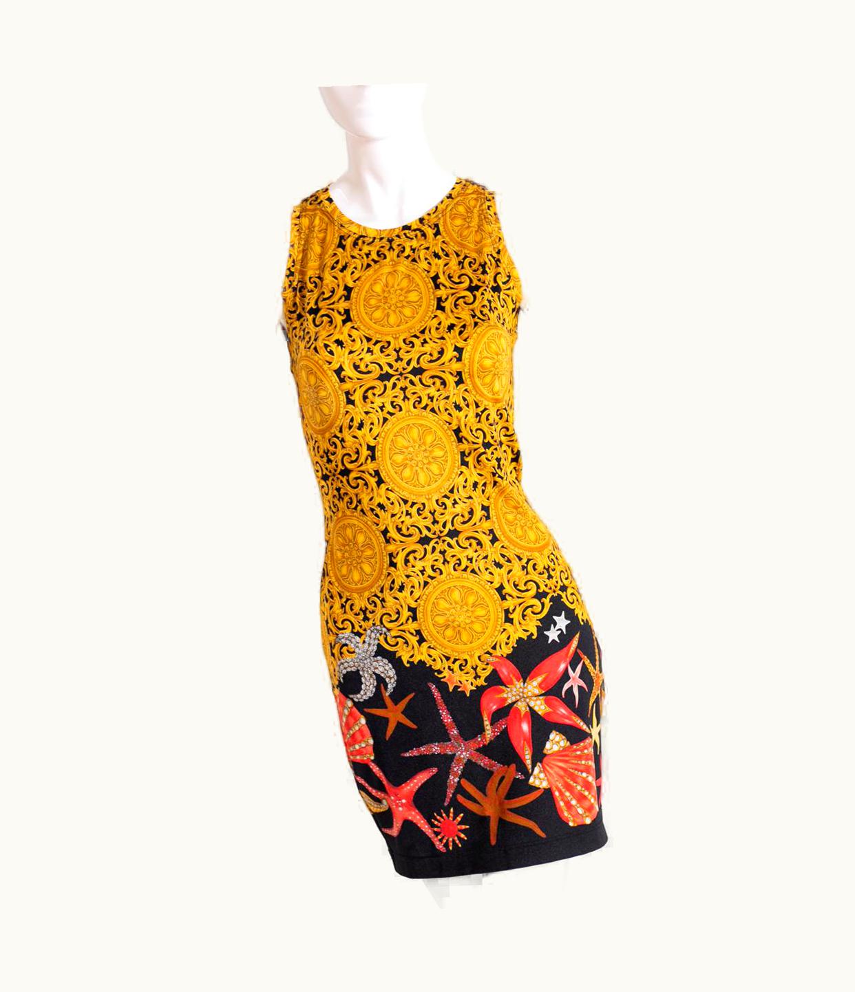 Gianni Versace Couture Gianni Versace Vintage S/S 1992 Baroque Fitted Dress