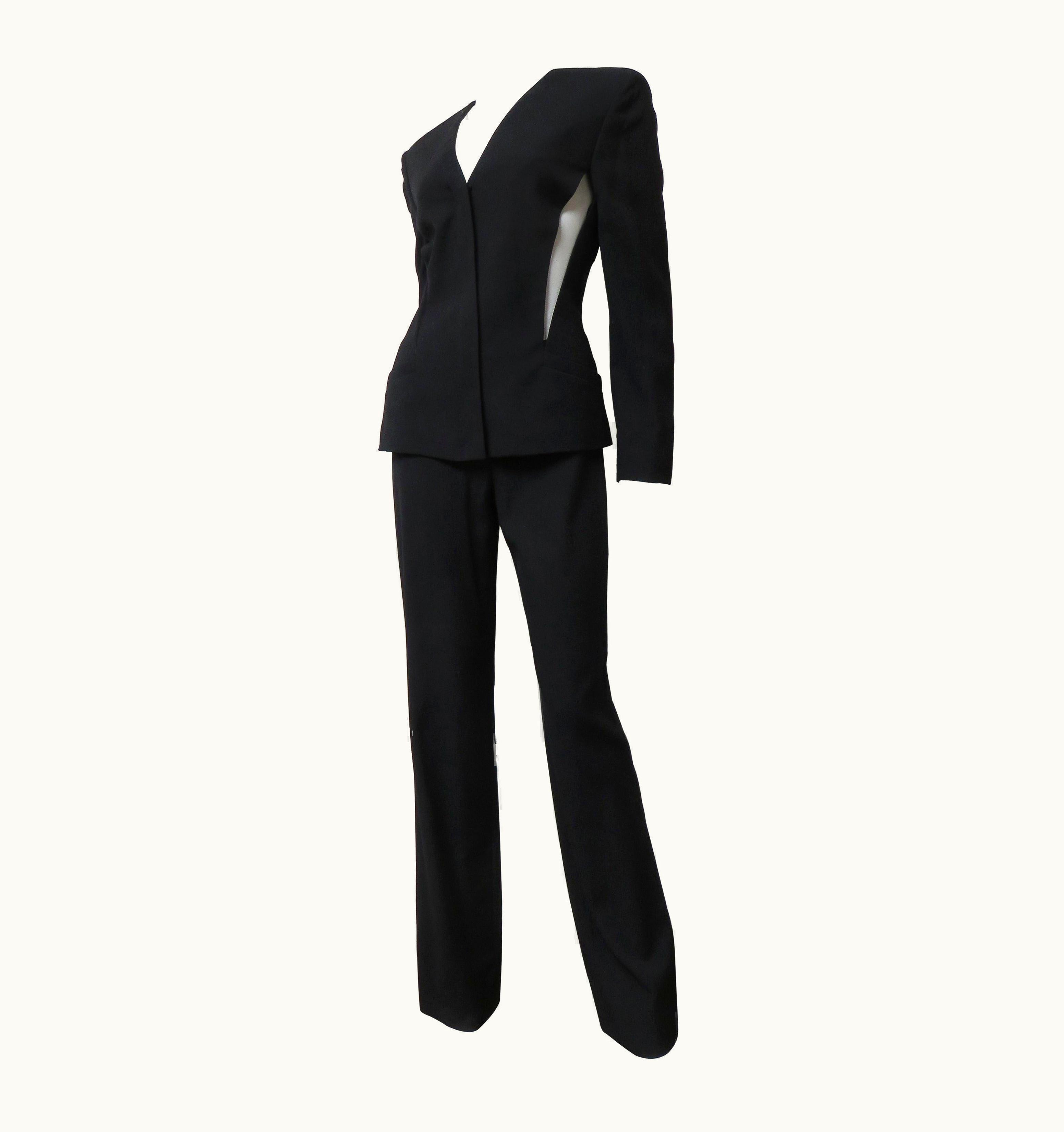 Gianni Versace Couture Gianni Versace Couture Silk Pant Suit With Cut Outs 1990s