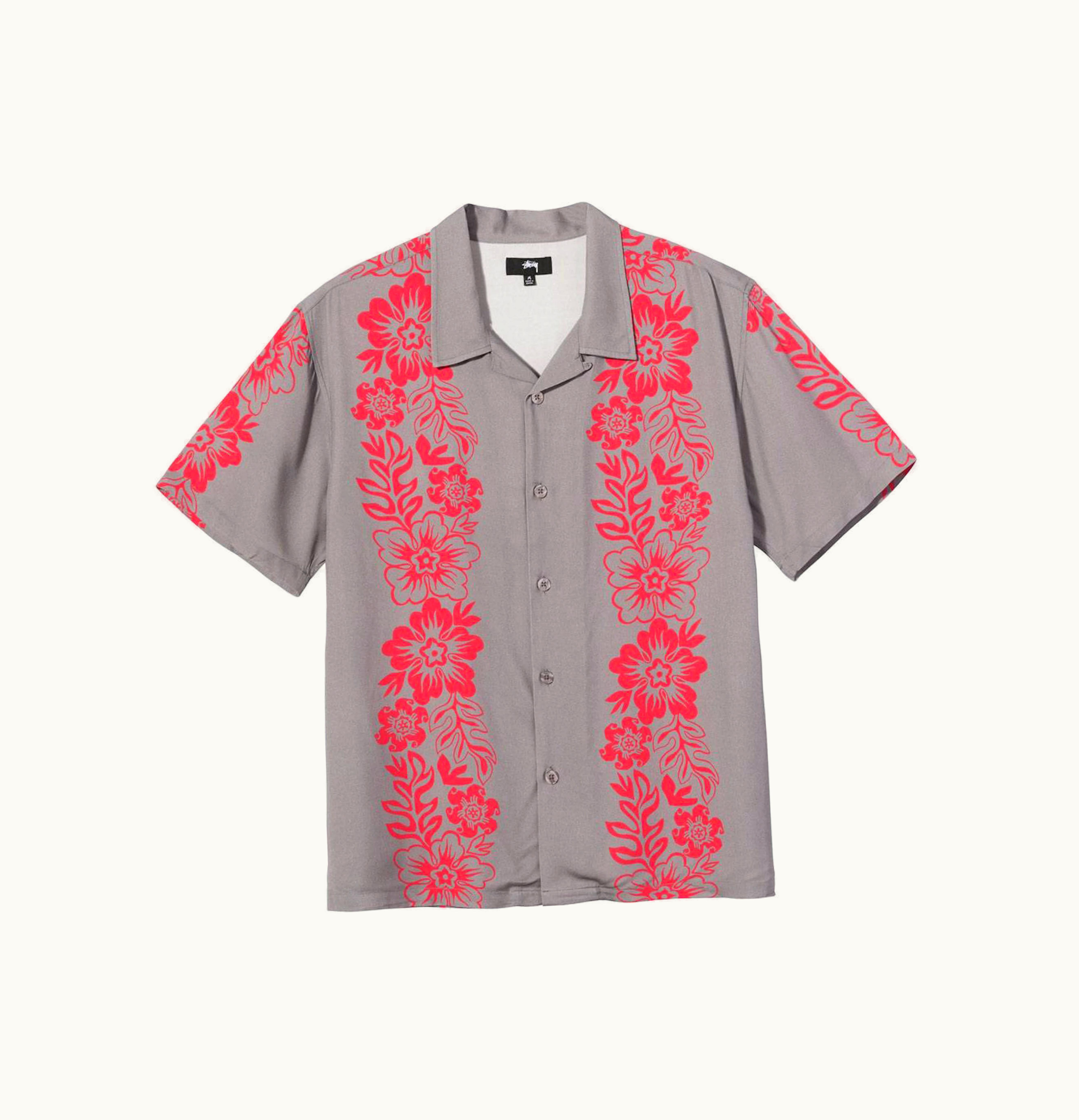 Stussy Stussy Hawaiian Pattern Shirt Grey