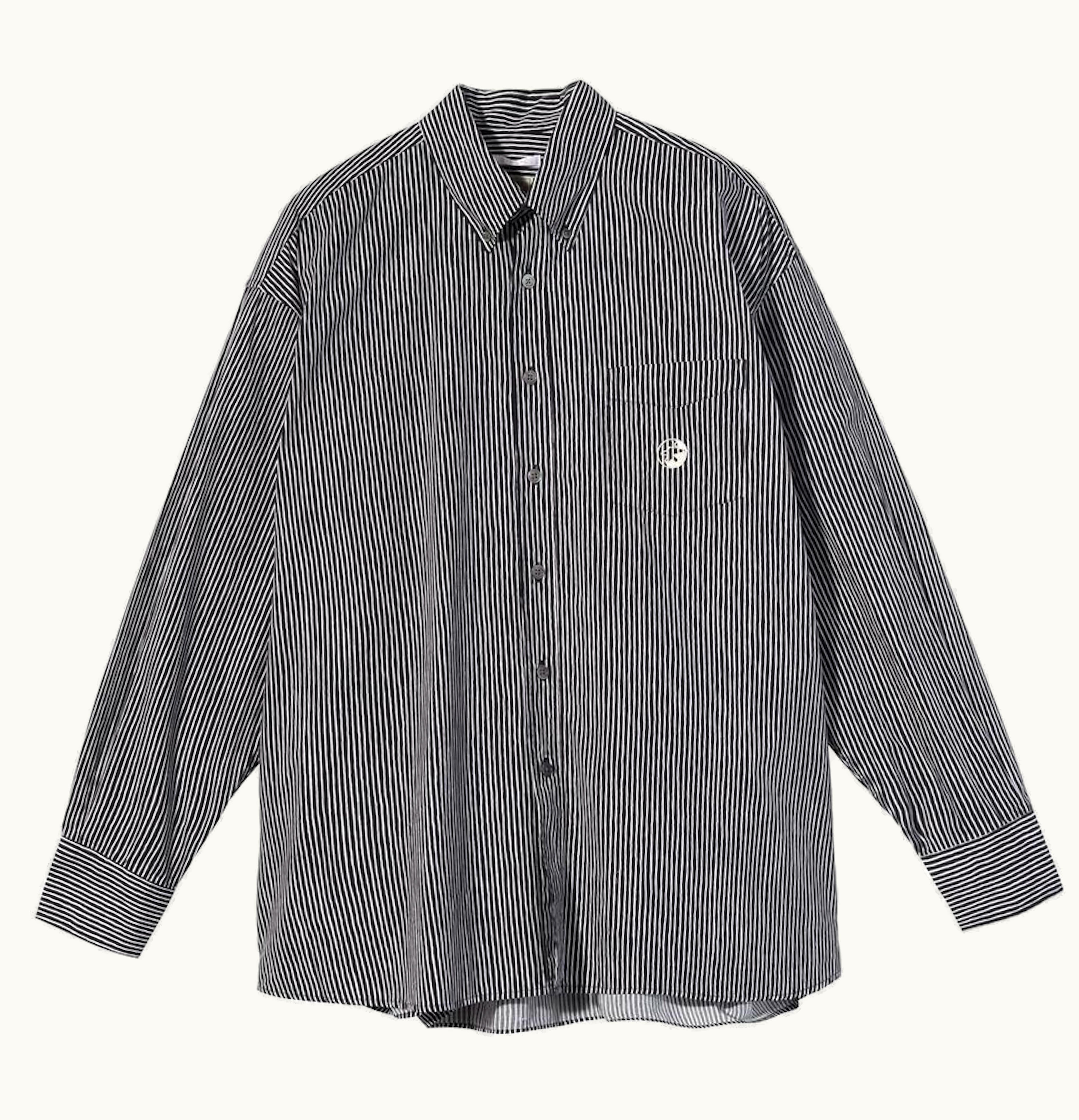 Stussy Stussy x Our Legacy Borrowed Bd Shirt Black White Hand Stripe