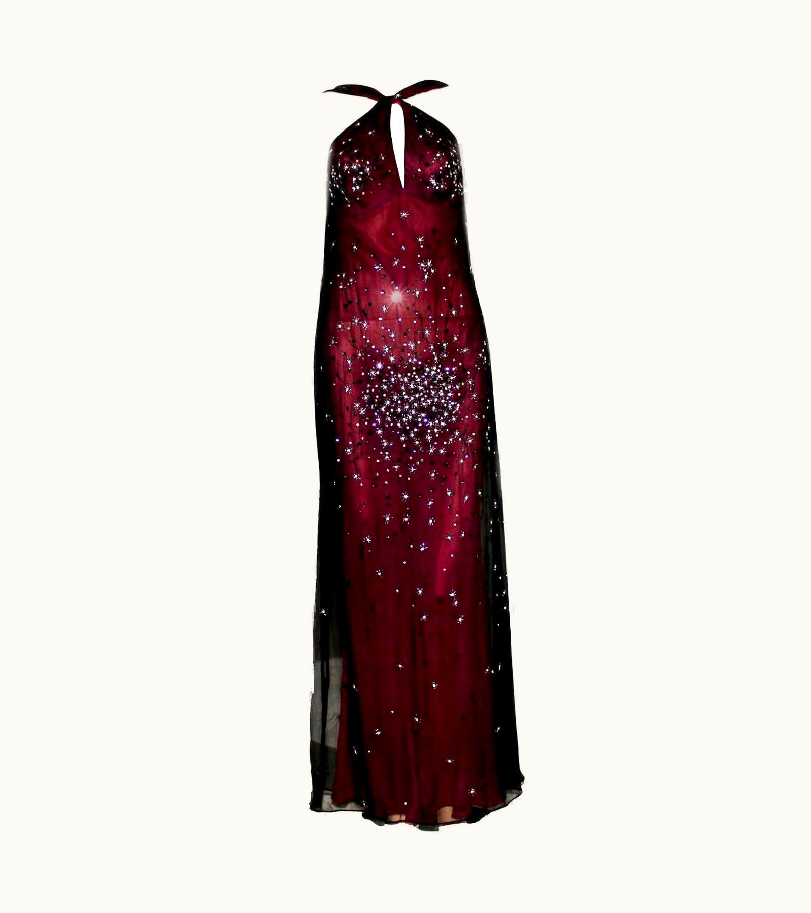 Gianni Versace Couture Rare Gianni Versace Couture 1998 Embroidered Evening Dress Gown As On Courtney