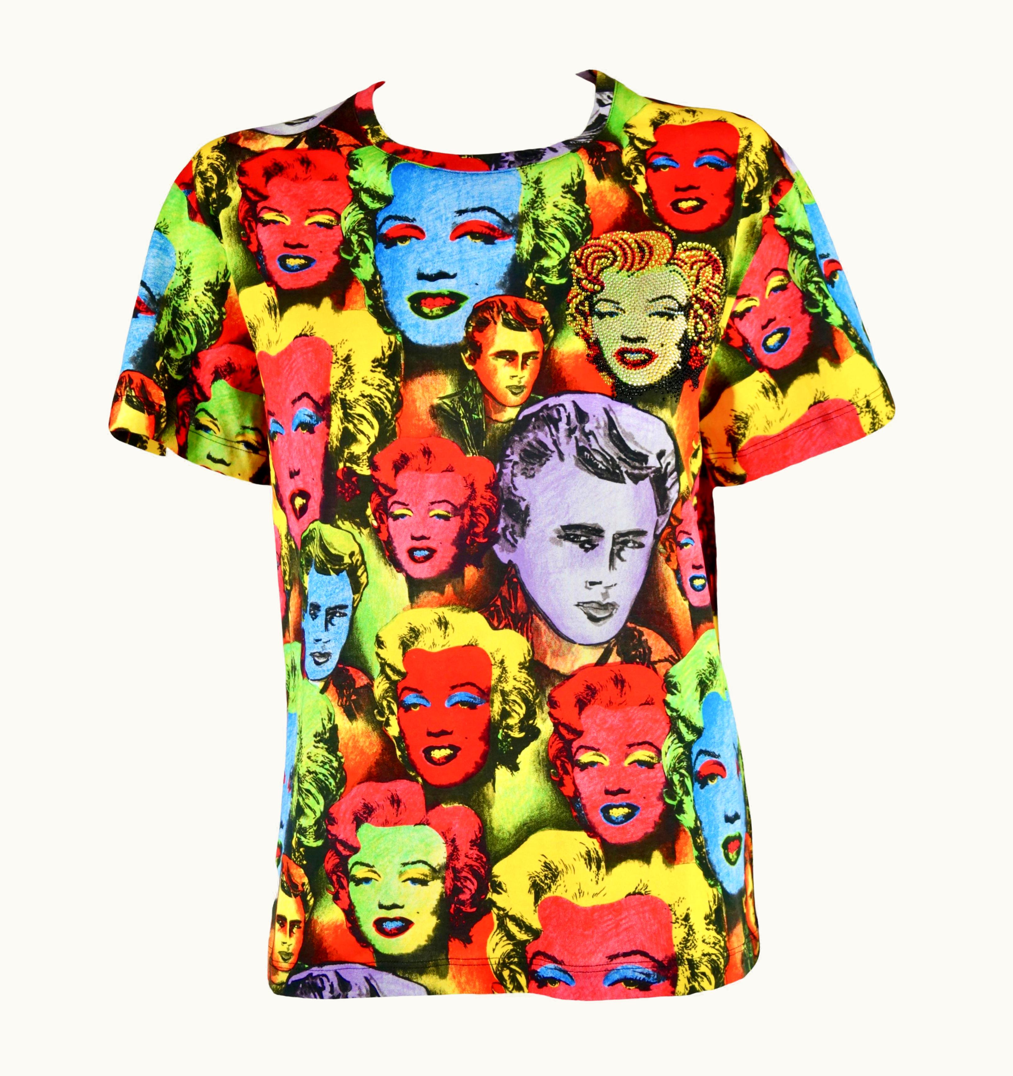 Versace Versace Tribute 2017 Warhol S/S 1991 Marilyn Monroe And James Dean T-shirt