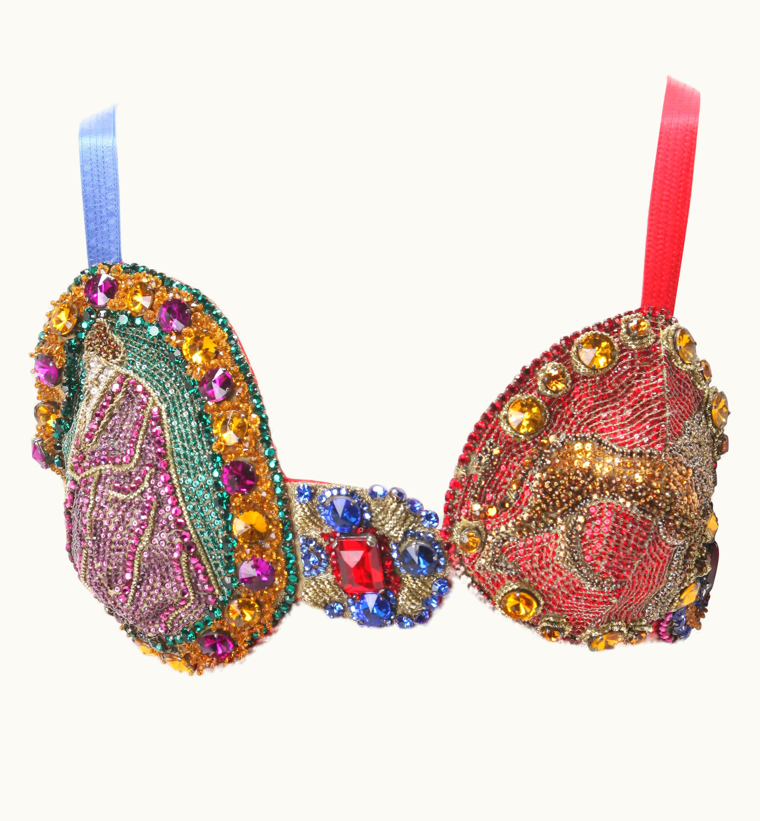 Gianni Versace Couture Rare 1991 Gianni Versace Couture Embroidered Bustier With Figural Motifs