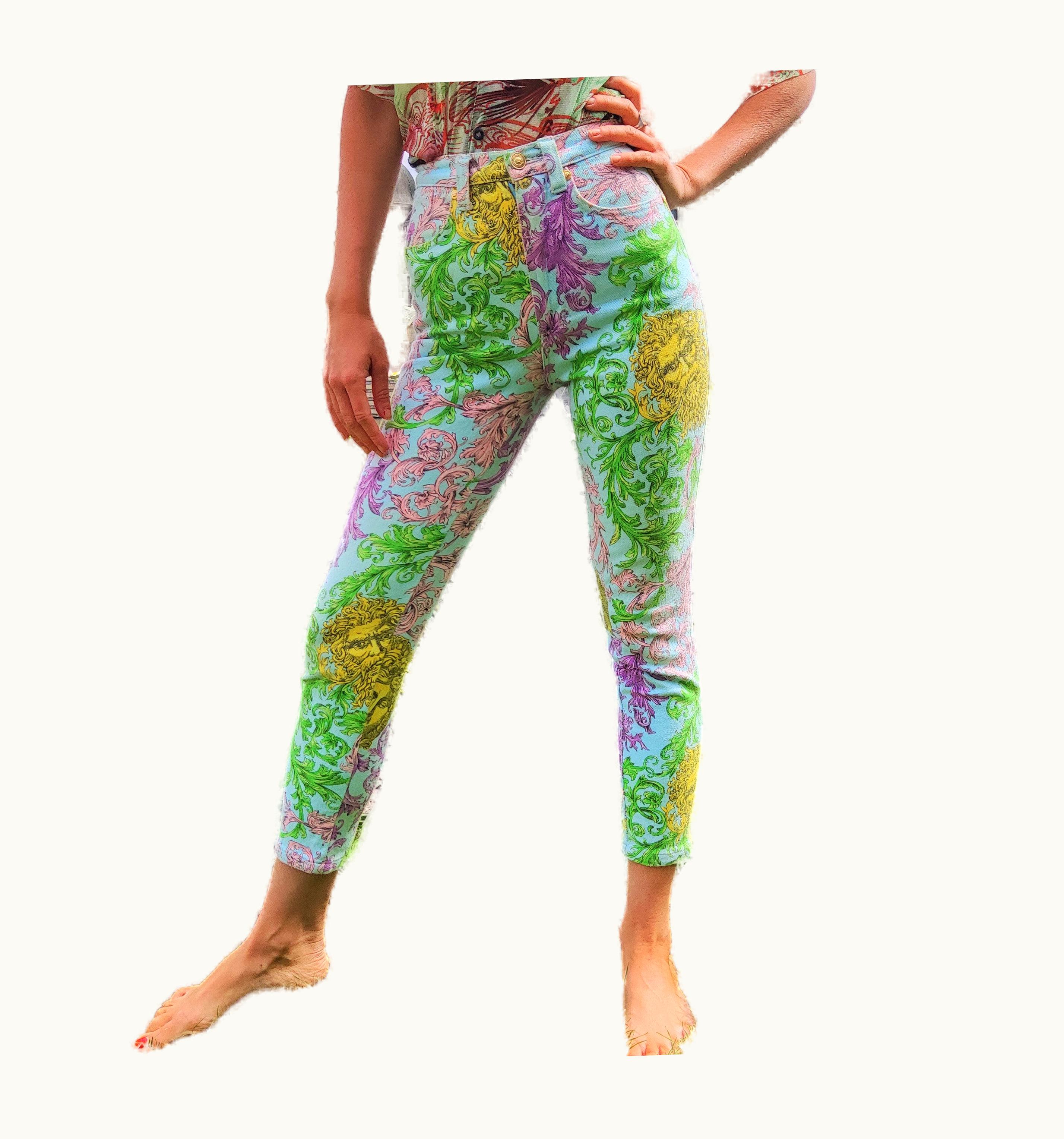 Gianni Versace Couture Gianni Versace Jeans Couture Medusa Baroque Vintage 90s 1992 Trousers Pants