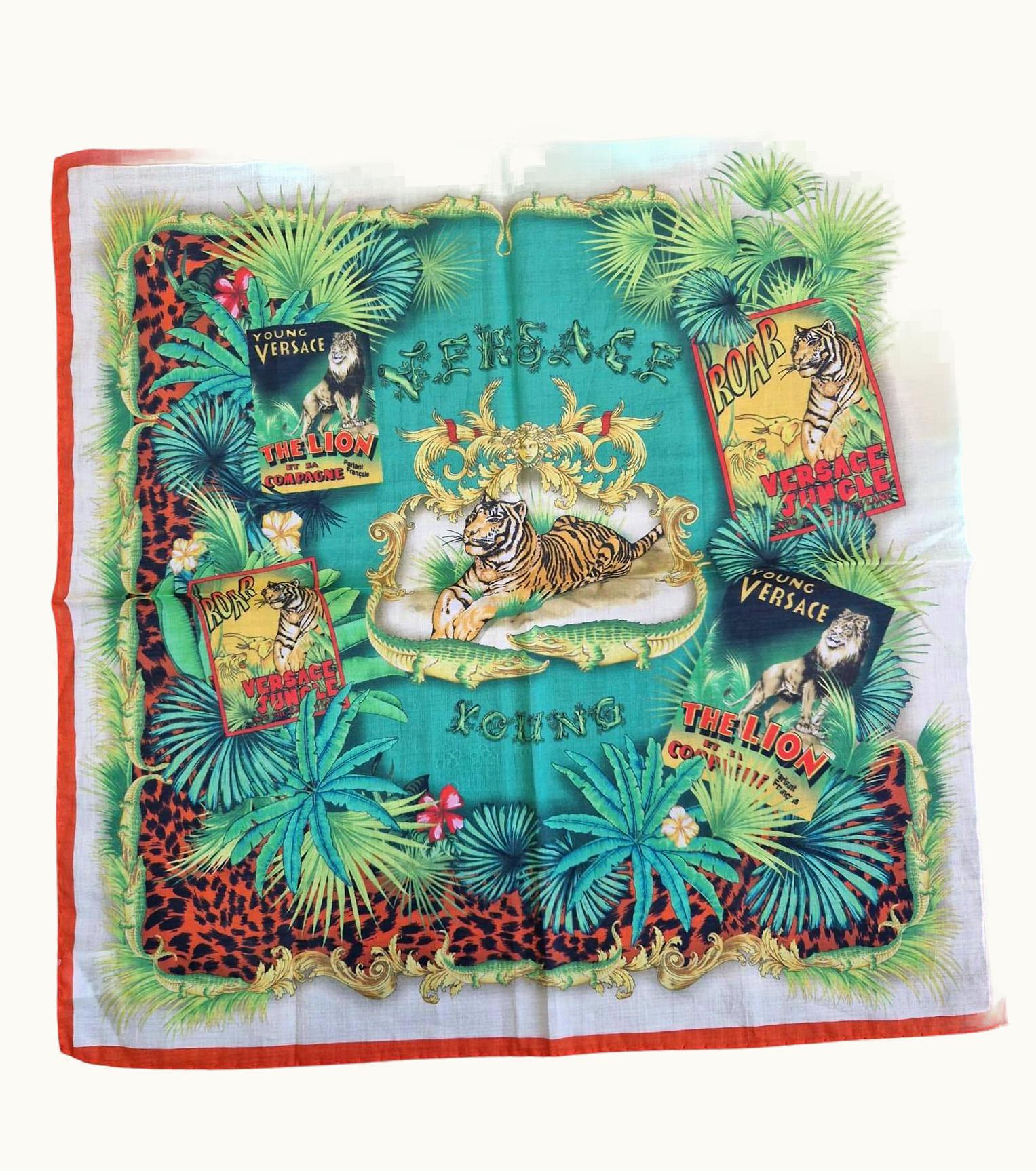 Gianni Versace Couture Foulard Gianni Versace King Of The Jungle