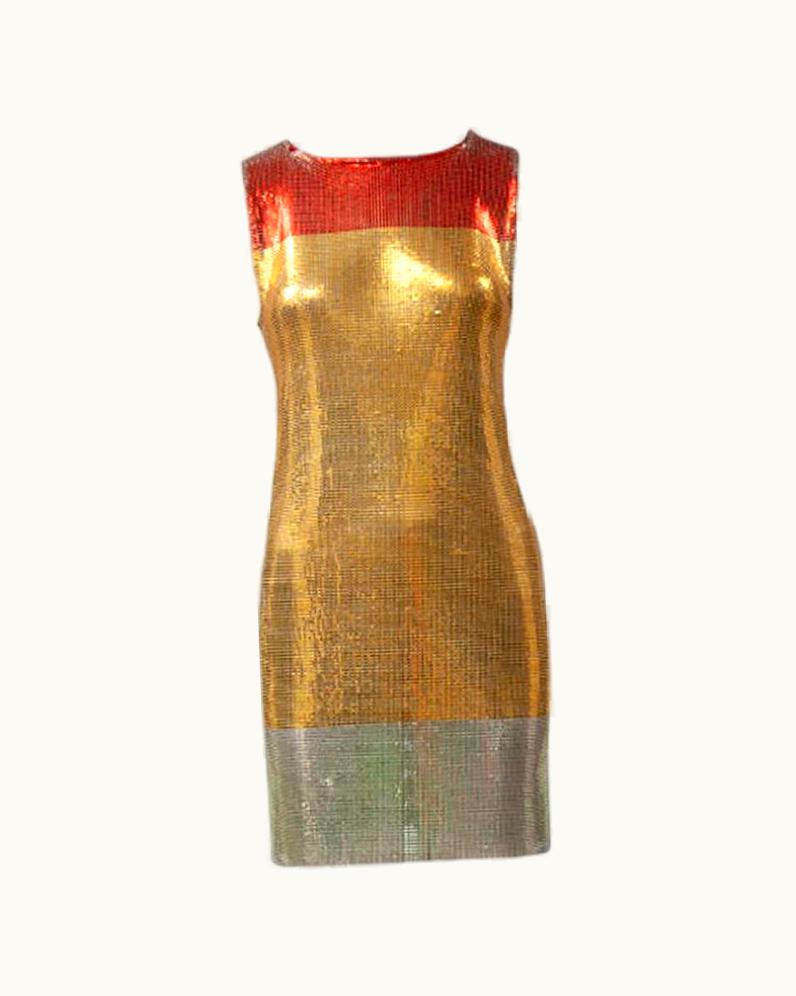 Gianni Versace Couture Metal Mesh Mini Dress, Fall-Winter 1997