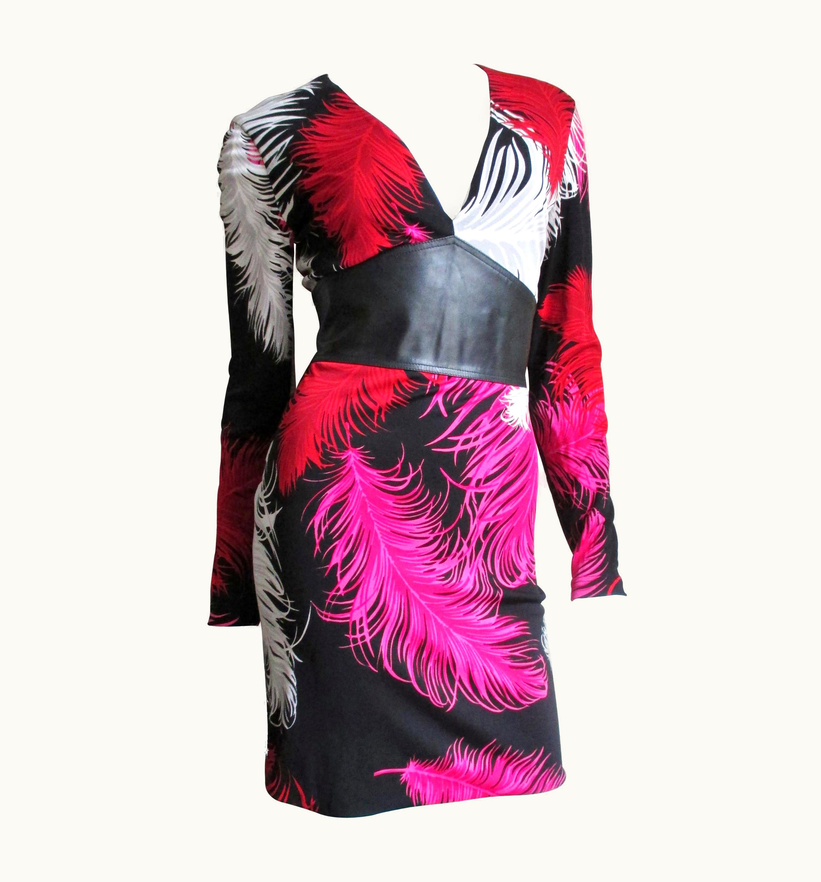 Gianni Versace Couture Gianni Versace Silk Jersey Dress With Leather Waist UZ0578880
