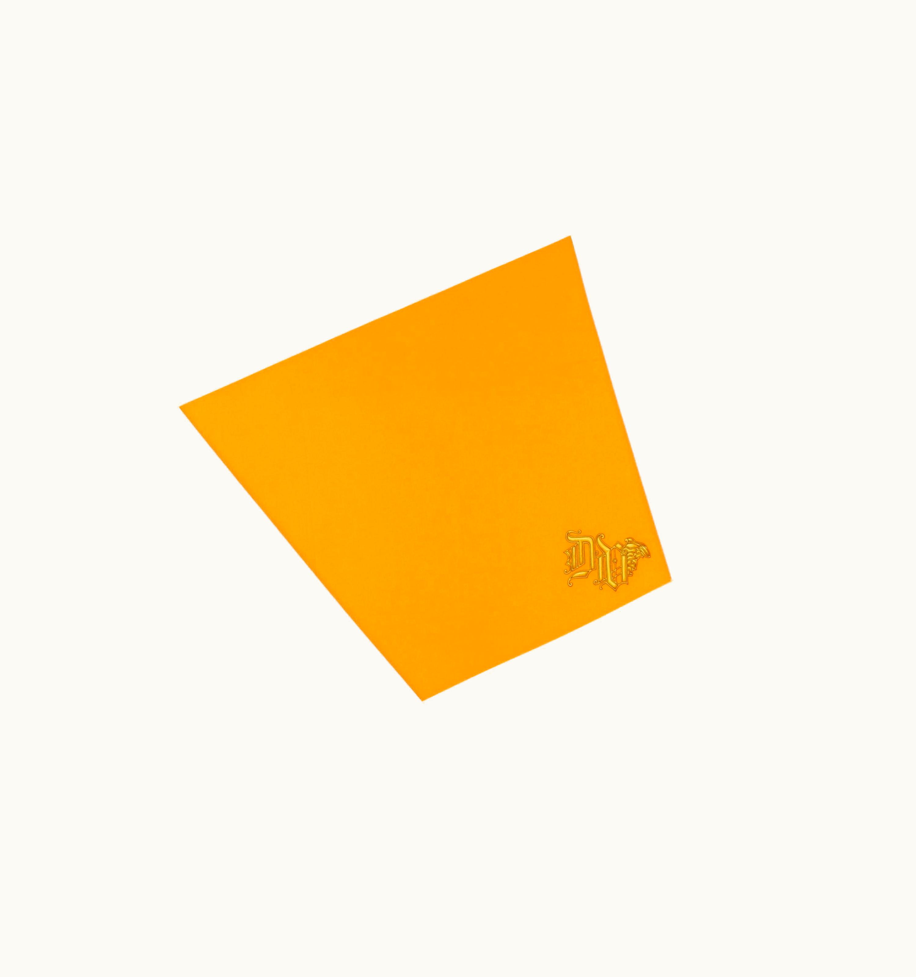 Gianni Versace Couture Gianni Versace C.1990s Abstract Op Art Color Block Dv Initials Silk Square Scarf