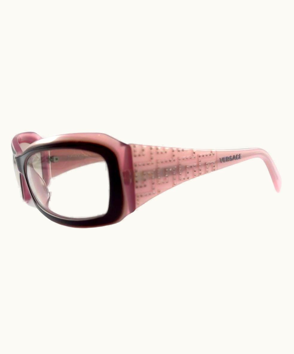 Gianni Versace Couture Vintage Gianni Versace 4068 3 Tone Purple Frame 2000' Italy Sunglasses