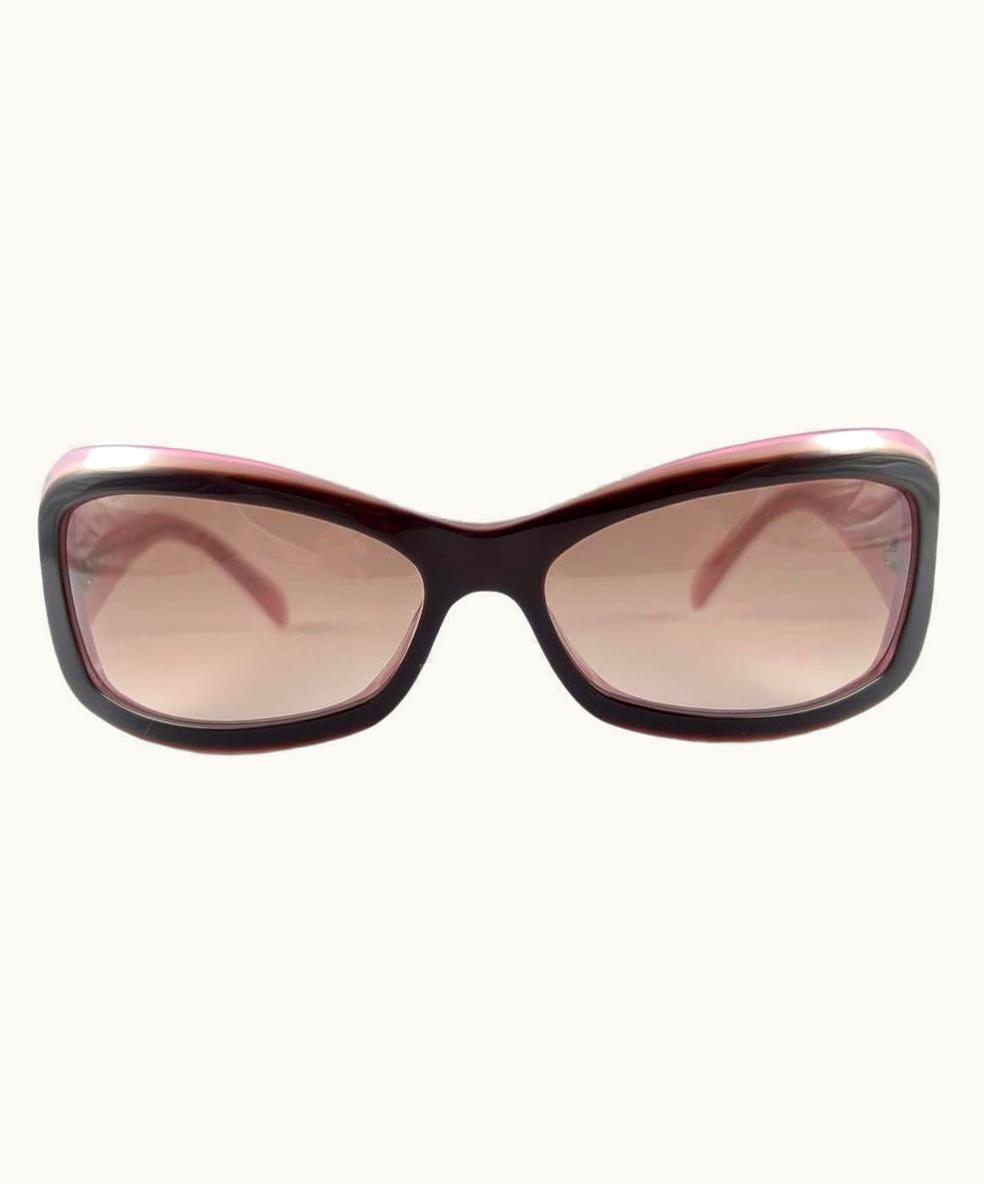 Gianni Versace Couture Vintage Gianni Versace 4068b 3 Tone Purple Frame 2000' Italy Sunglasses