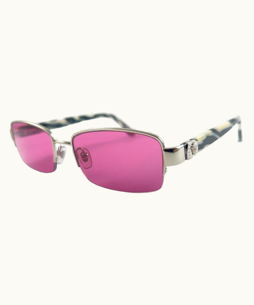 Versace Vintage Versace Mod 1185b Half Frame Grey Frame Sunglasses 2000' Made In Italy