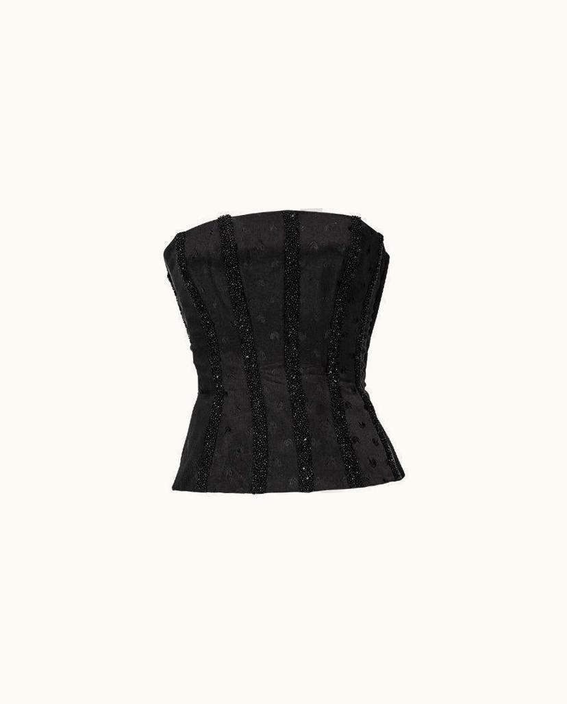 Gianni Versace Couture S/S 2001 Gianni Versace Black Satin Corset