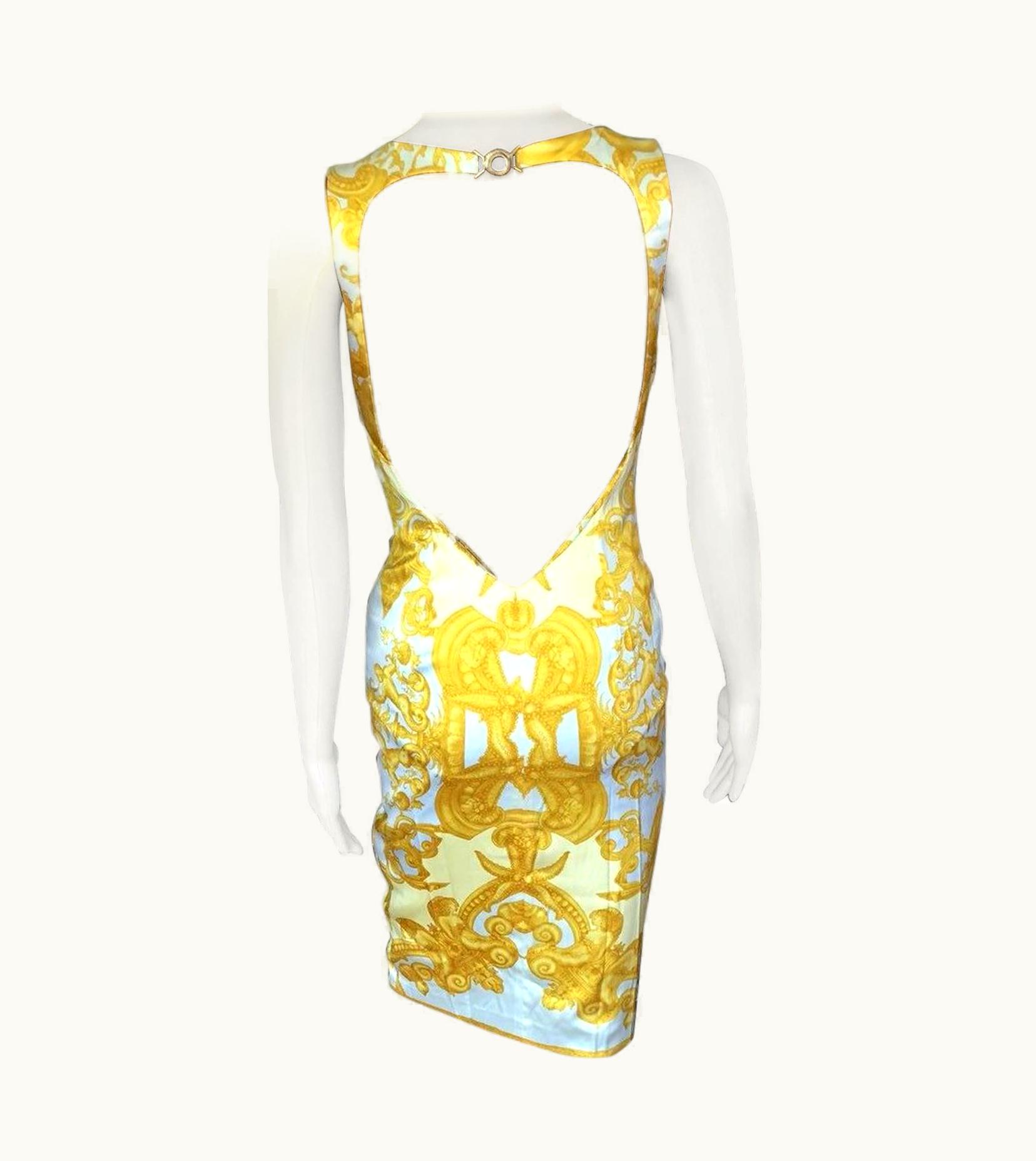 Versace Versace S/S 2005 Runway Cutout Back Dress