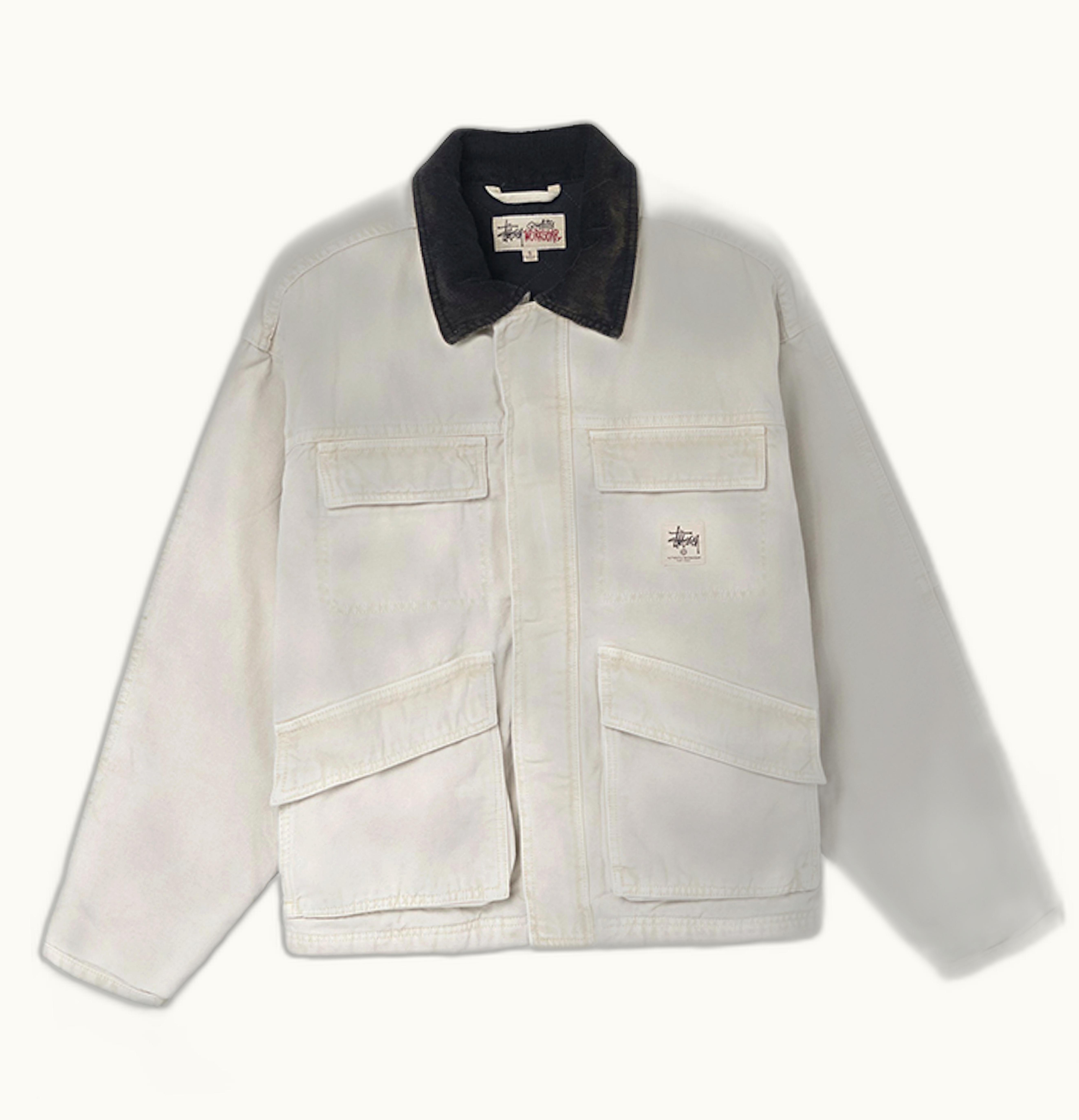 Stussy Stussy Washed Canvas Shop Jacket Bone