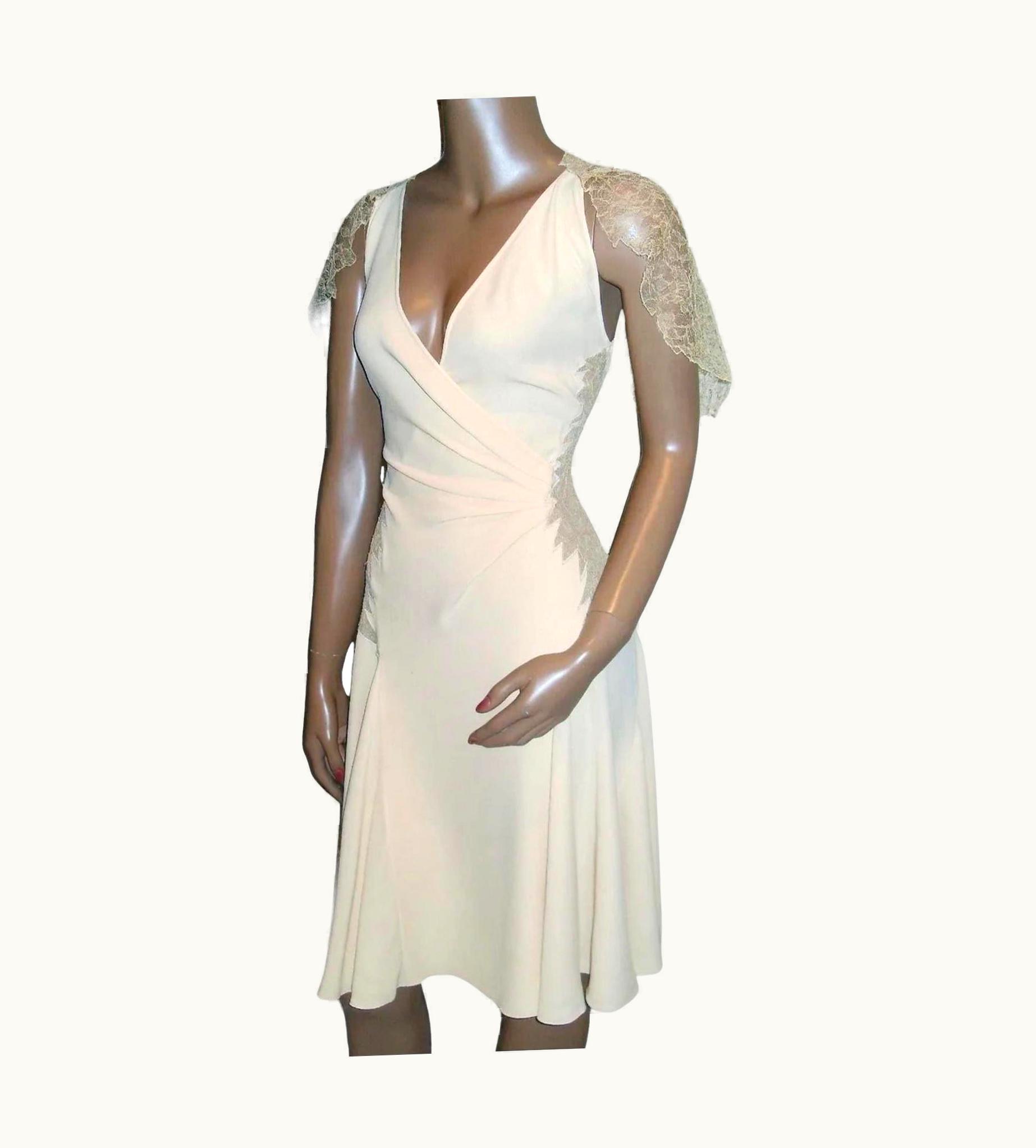 Gianni Versace Couture 2001 Vintage Gianni Versace Couture Silk Lace Dress