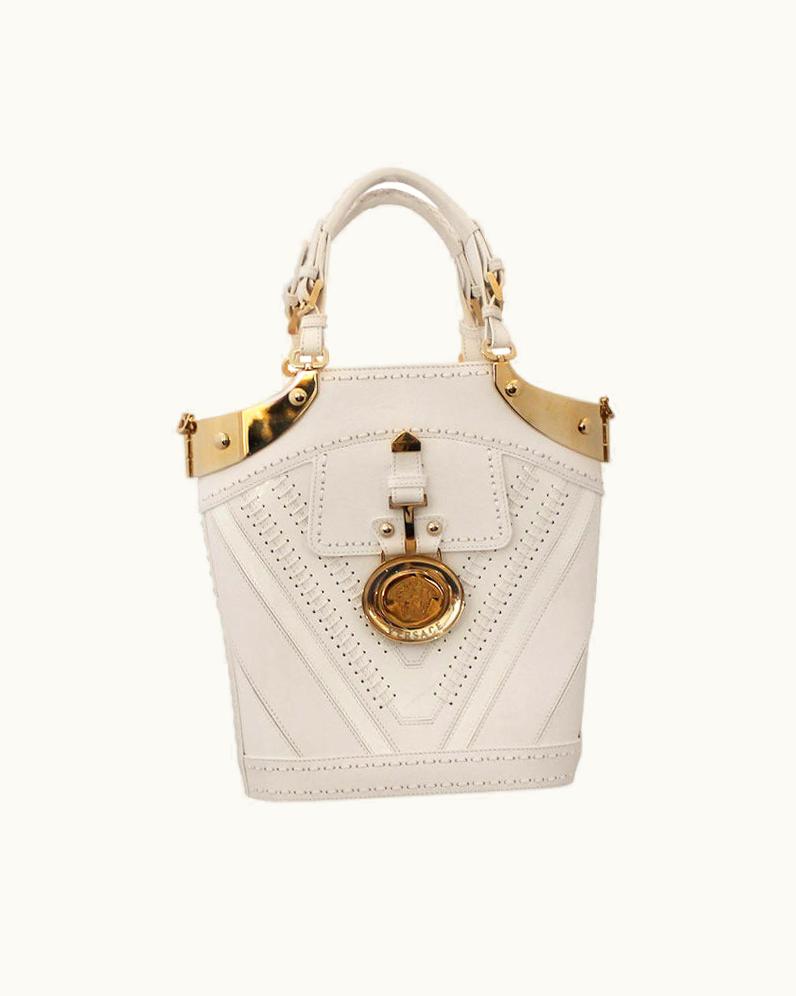 Versace Versace White Handbag With Ghw Spring 2007