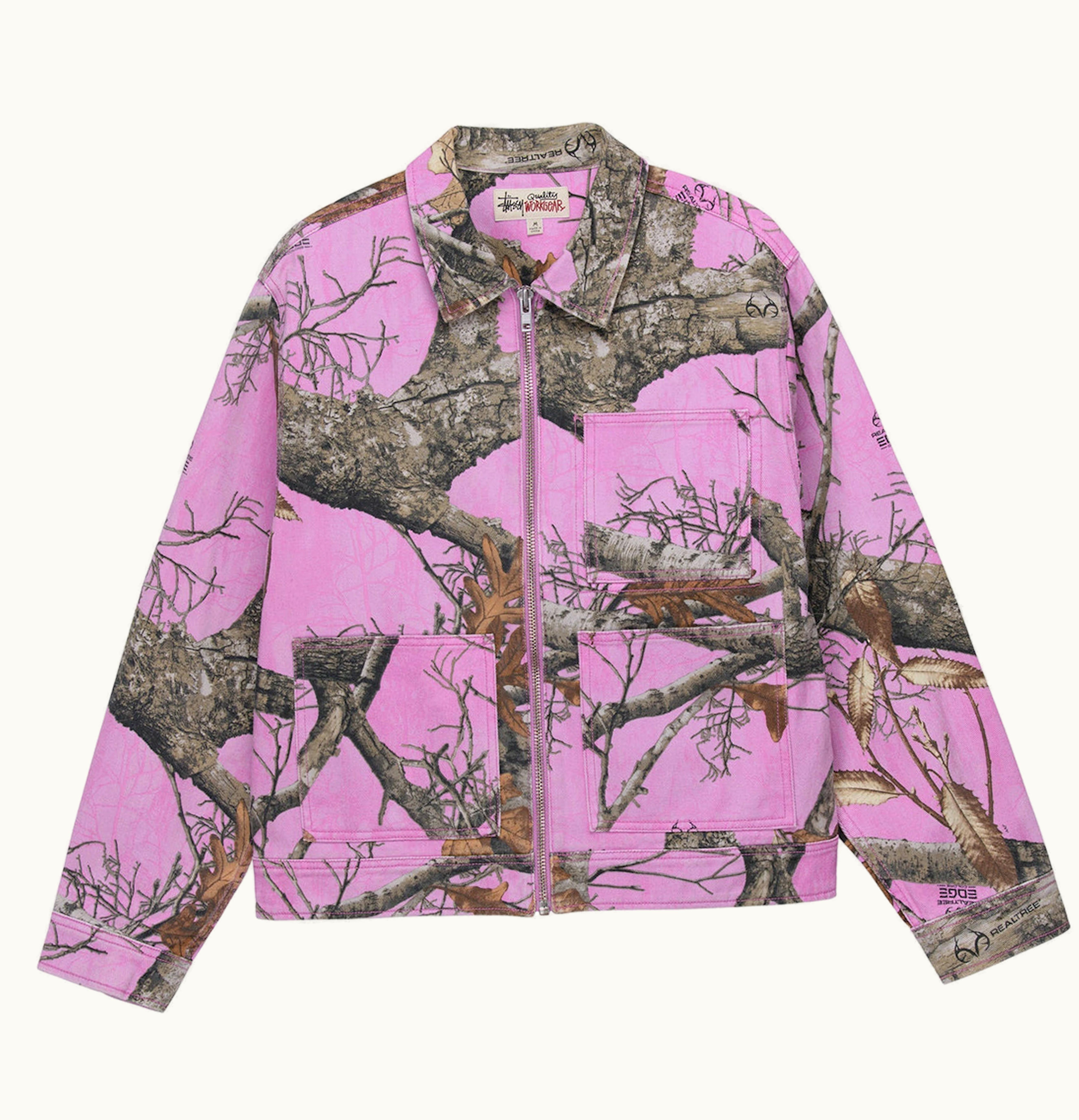 Stussy Stussy Realtree Edge Zip Work Jacket Pink