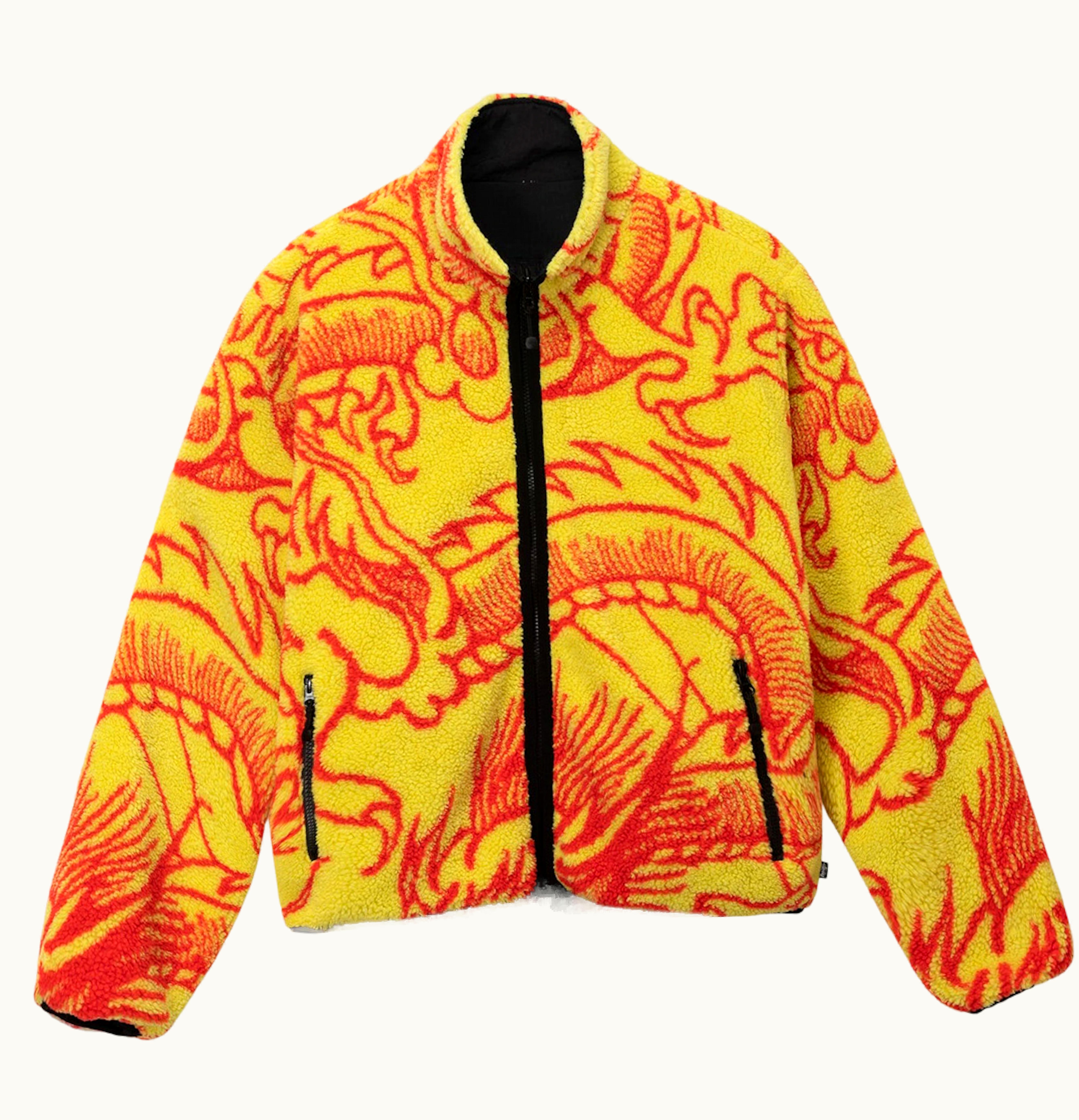 Stussy Stussy Dragon Sherpa Jacket Lime