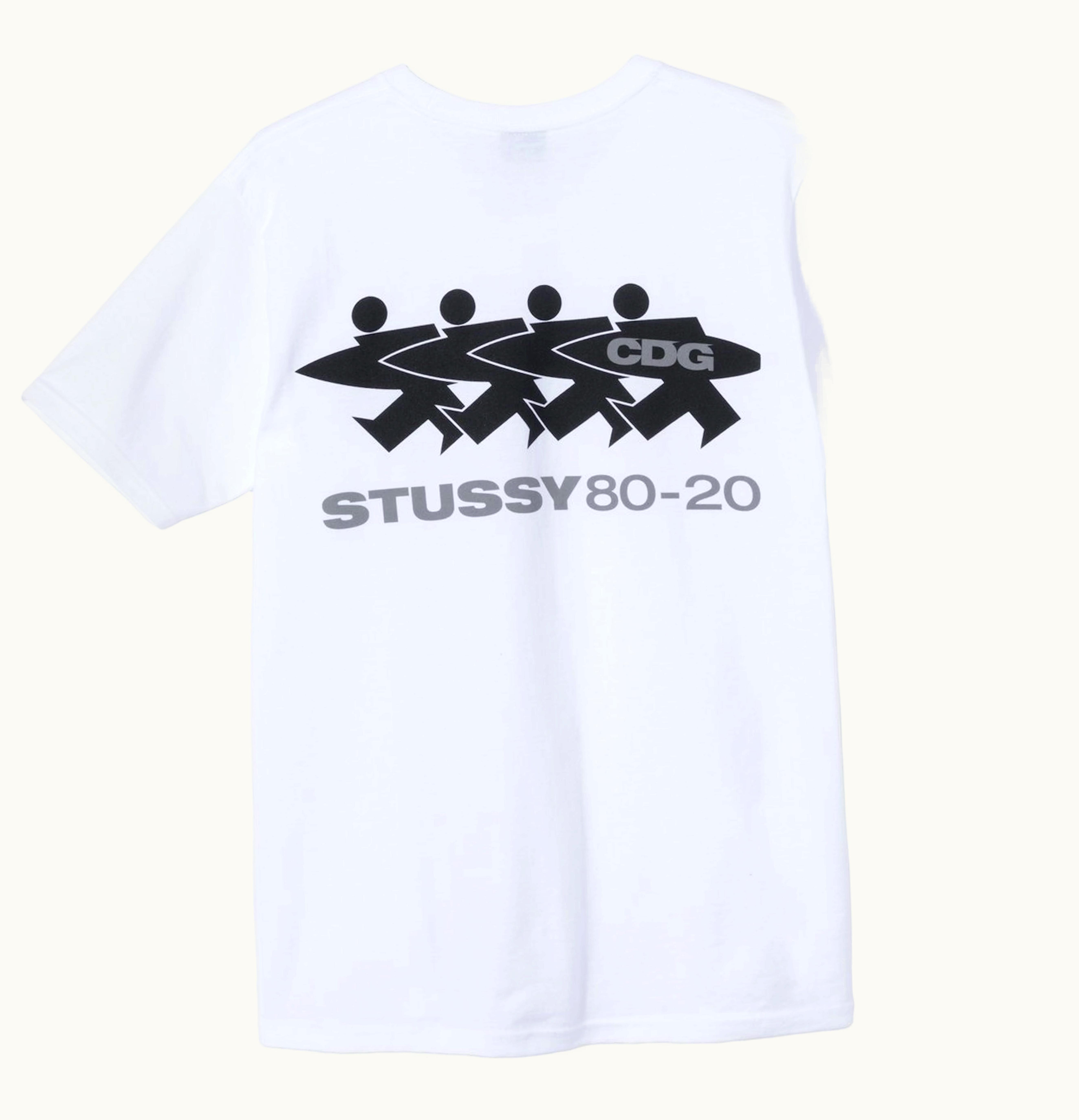 Stussy Stussy x CDG Surfman T Shirt White