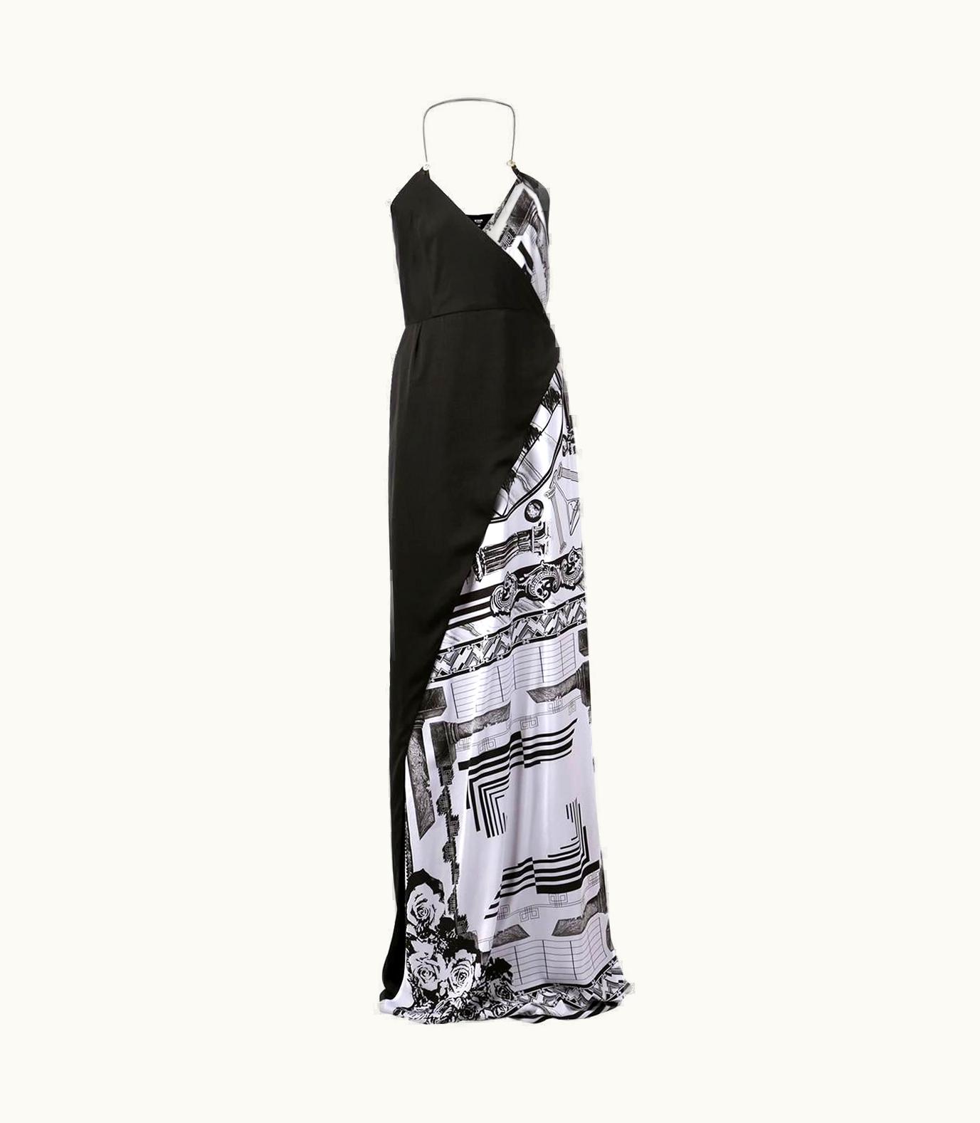 Versace Versace Versus + Anthony Vaccarello Iconic Print Maxi Dress