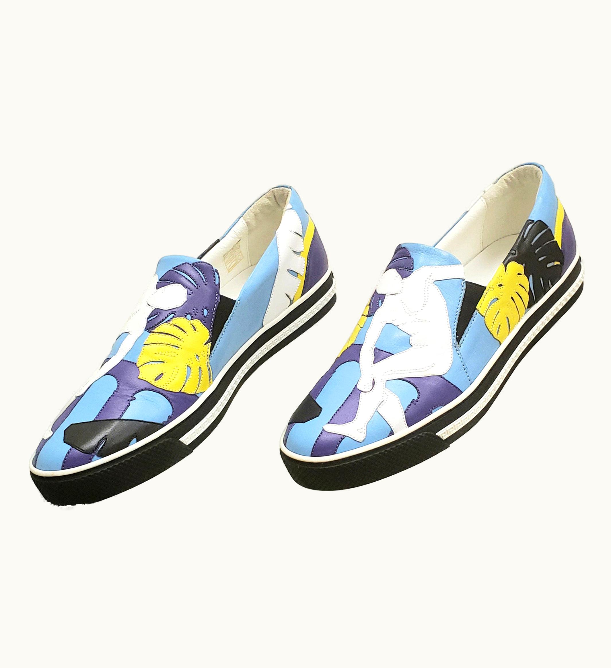 Versace S/S 2016 Versace Cuba Print Low-top Sneakers