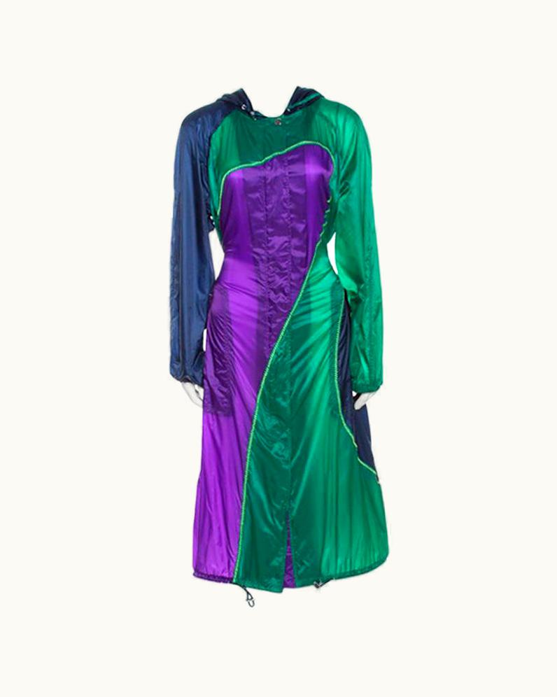 Versace Versace Multicolor Nylon Long Raincoat