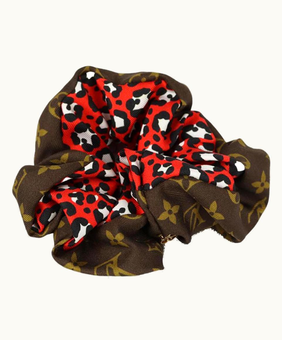 Louis Vuitton Louis Vuitton Monogrammed Silk Hair Scrunchie UZ0580252