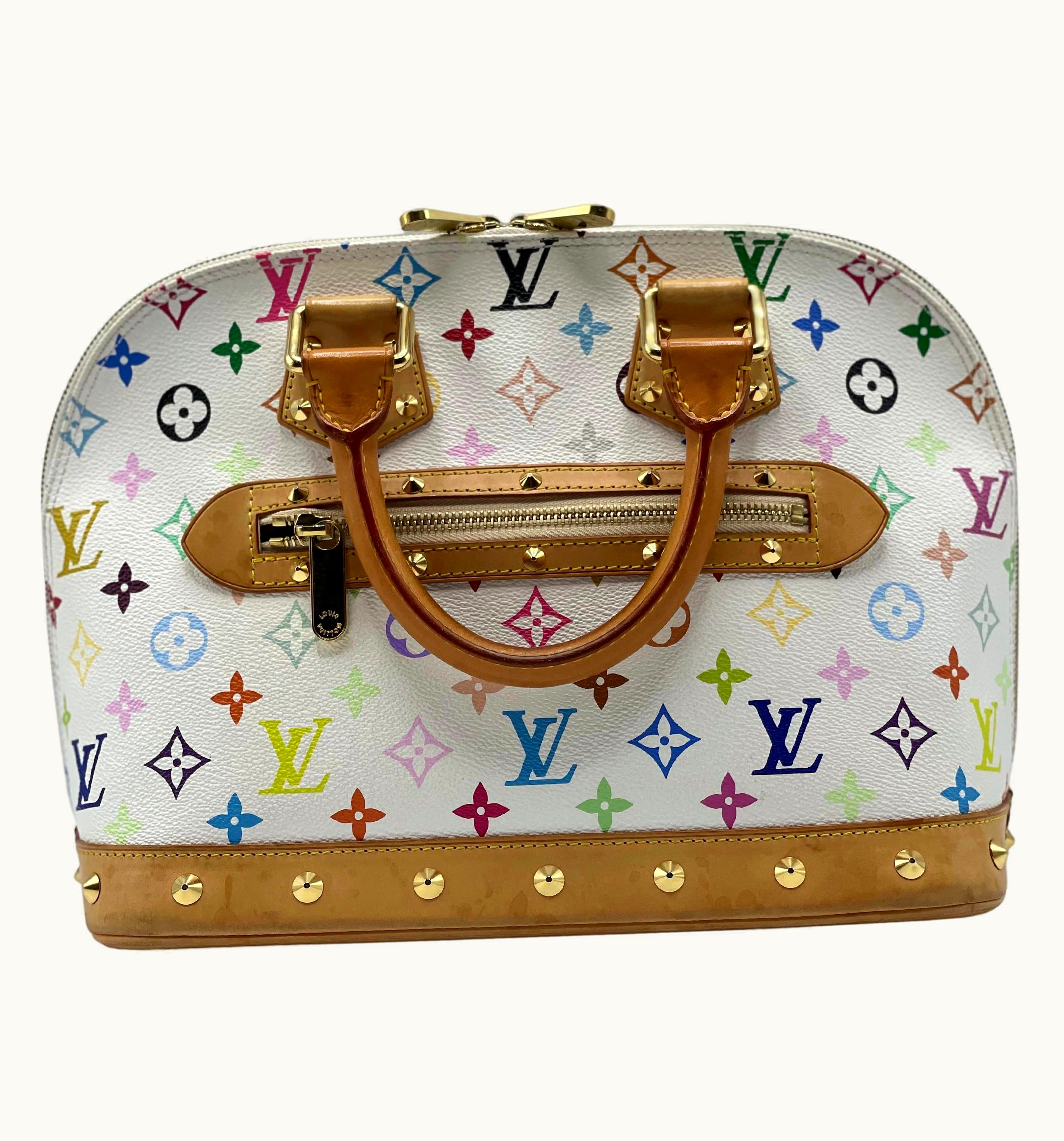 Louis Vuitton Louis Vuitton Monogram Multicolor Alma White