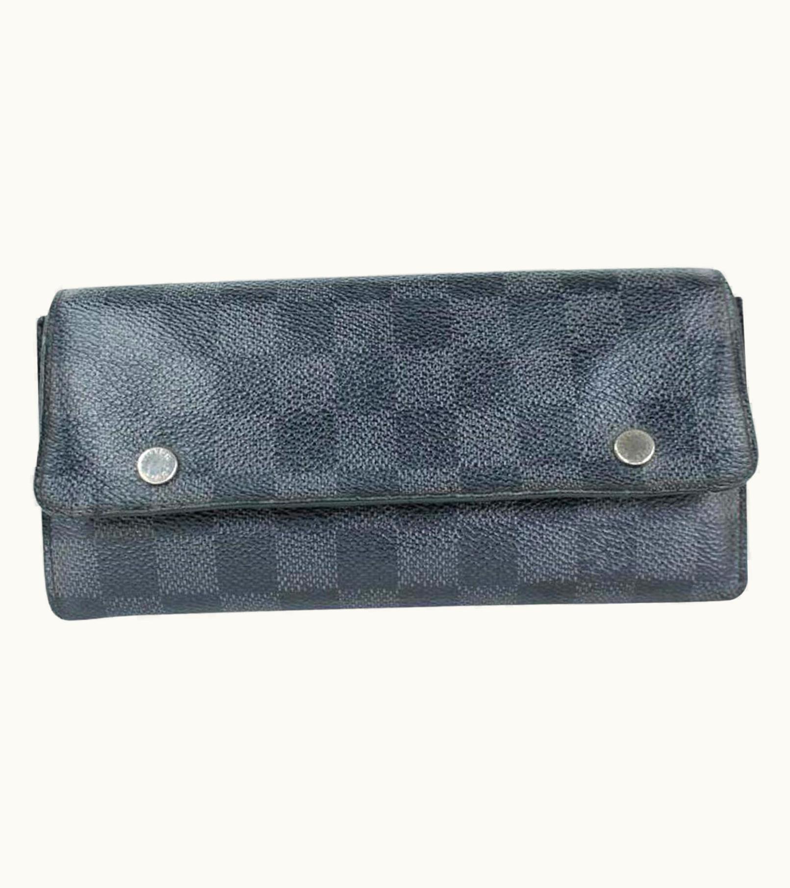 Louis Vuitton Louis Vuitton Grey Long Damier Graphite Modulable 95lj3 Wallet