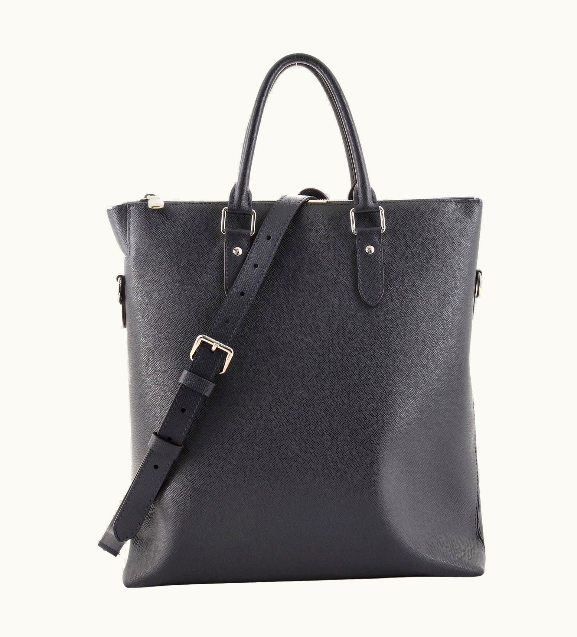 Louis Vuitton Louis Vuitton Anton Tote Taiga Leather Blue