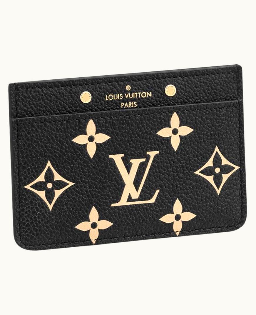 Louis Vuitton Louis Vuitton Black/Beige Card Holder