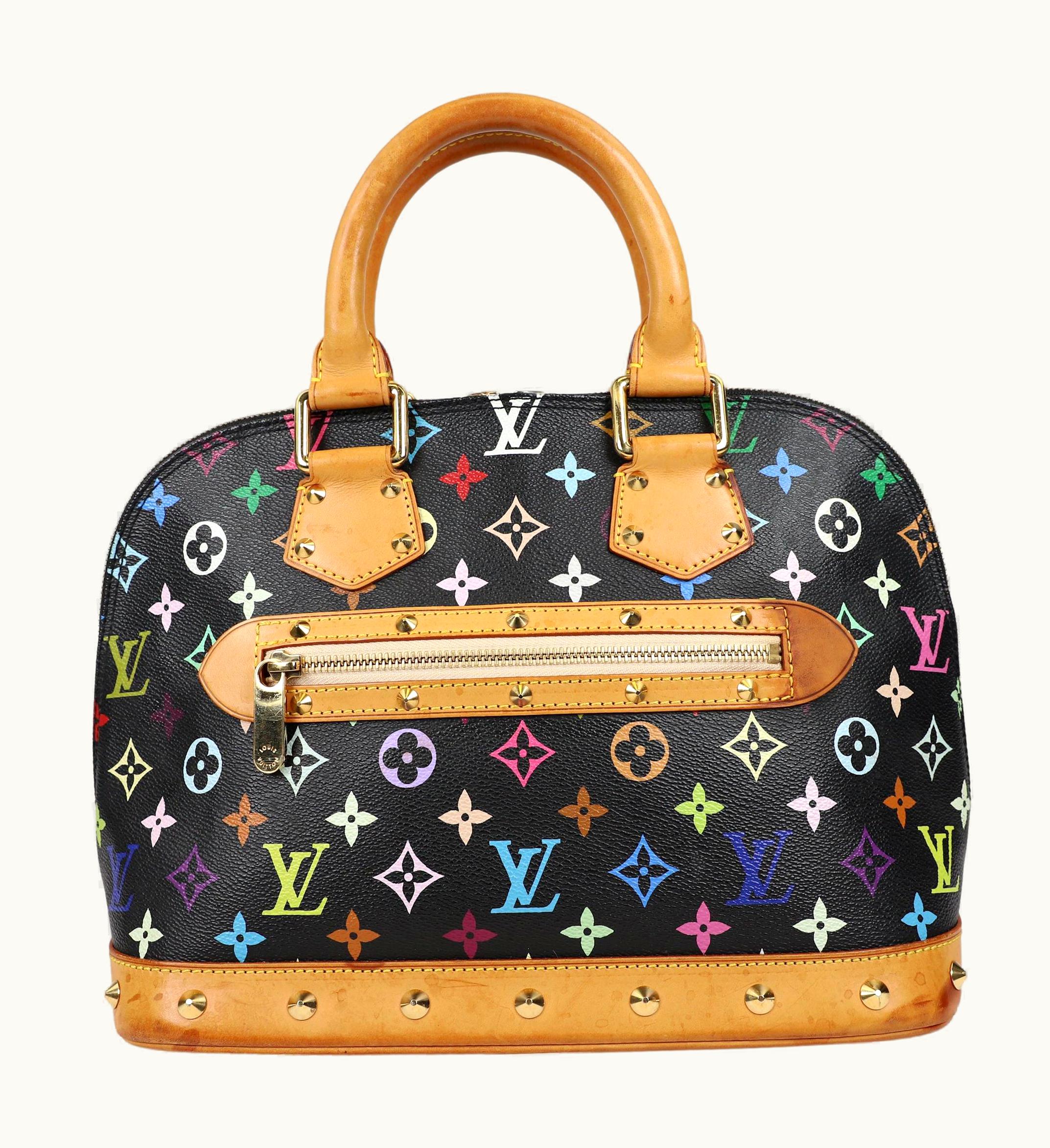 Louis Vuitton Louis Vuitton Alma Leather Multicolor Handbag