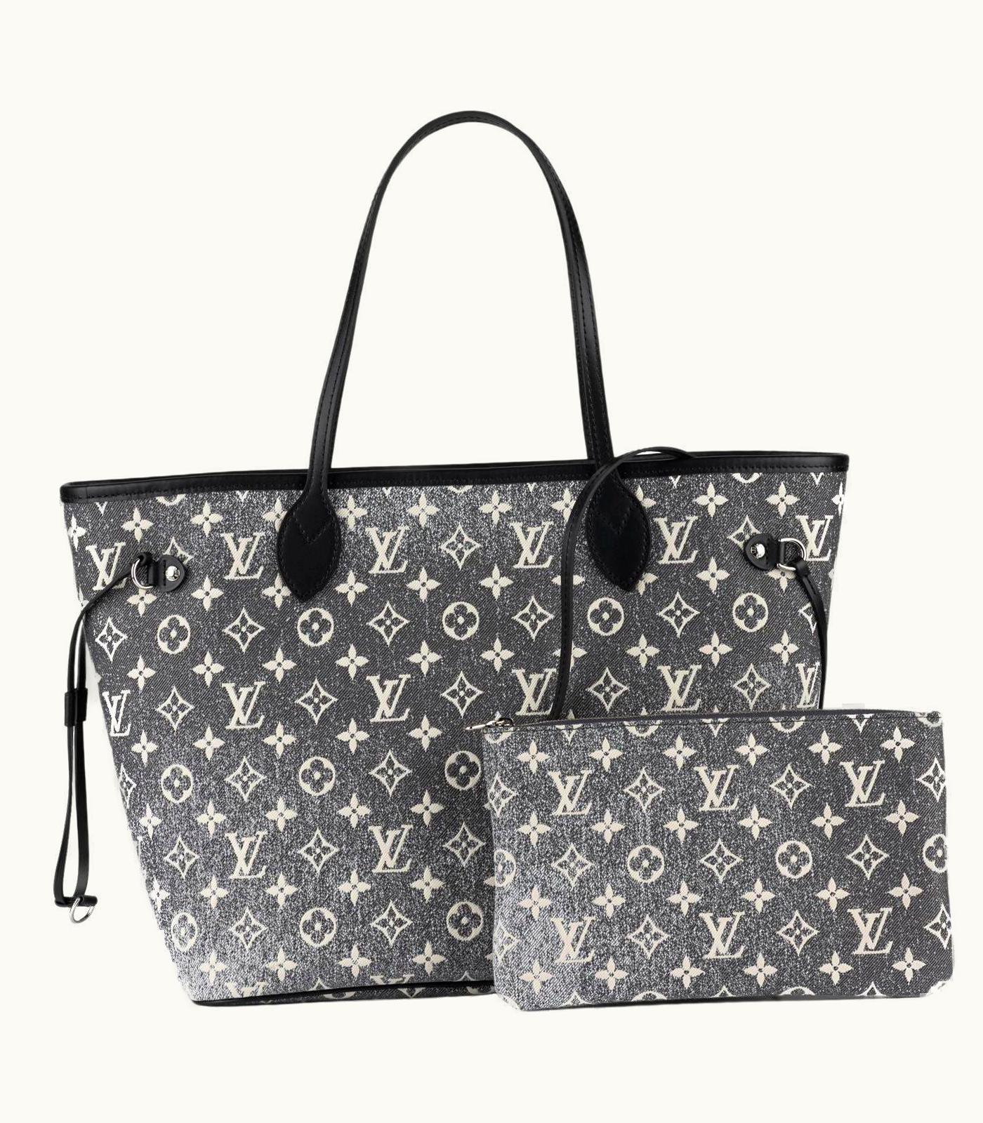 Louis Vuitton Louis Vuitton Nib Grey Denim Neverfull Mm