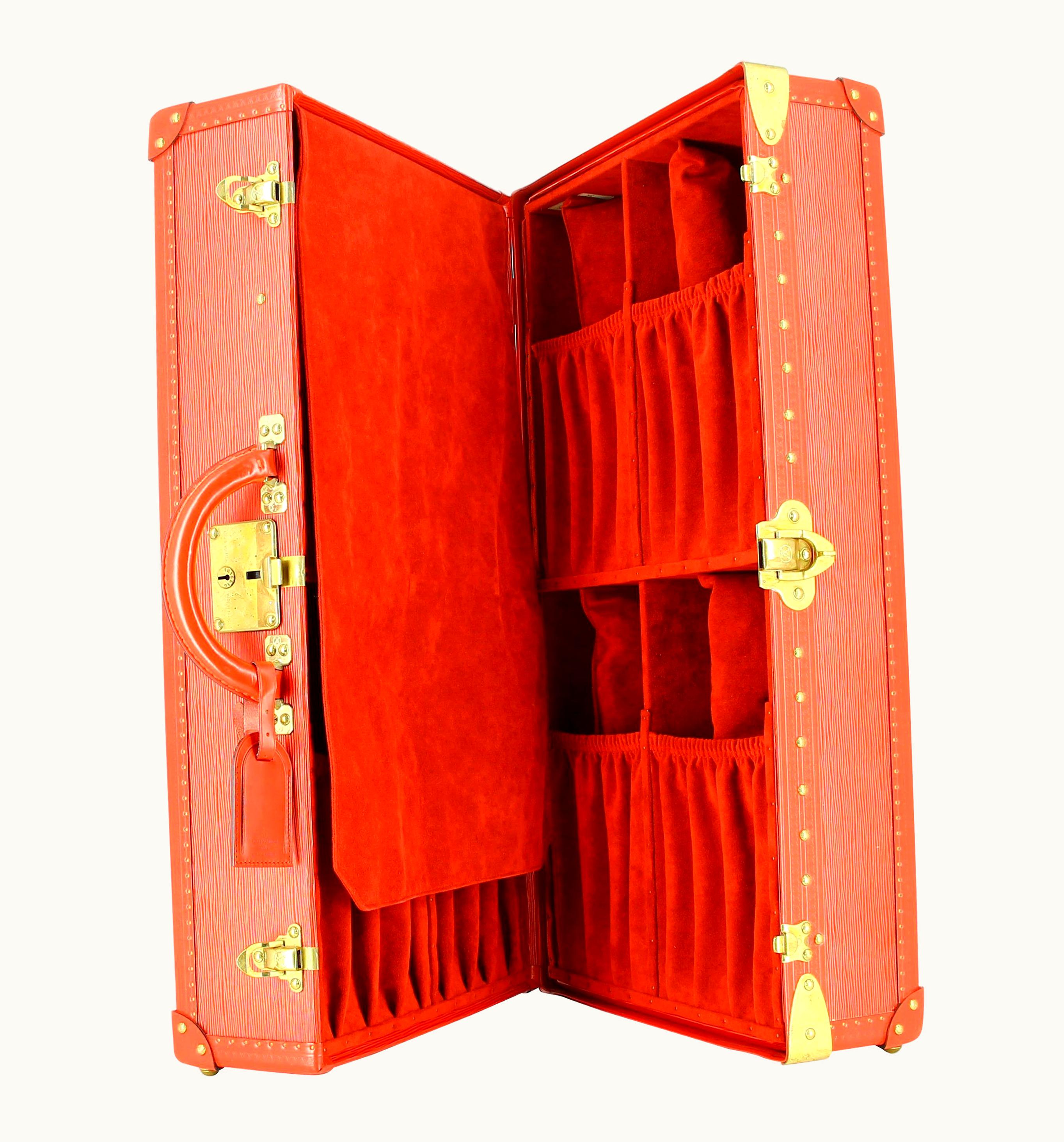 Louis Vuitton Louis Vuitton Red Epi Gemine Shoe Trunk UZ0580578