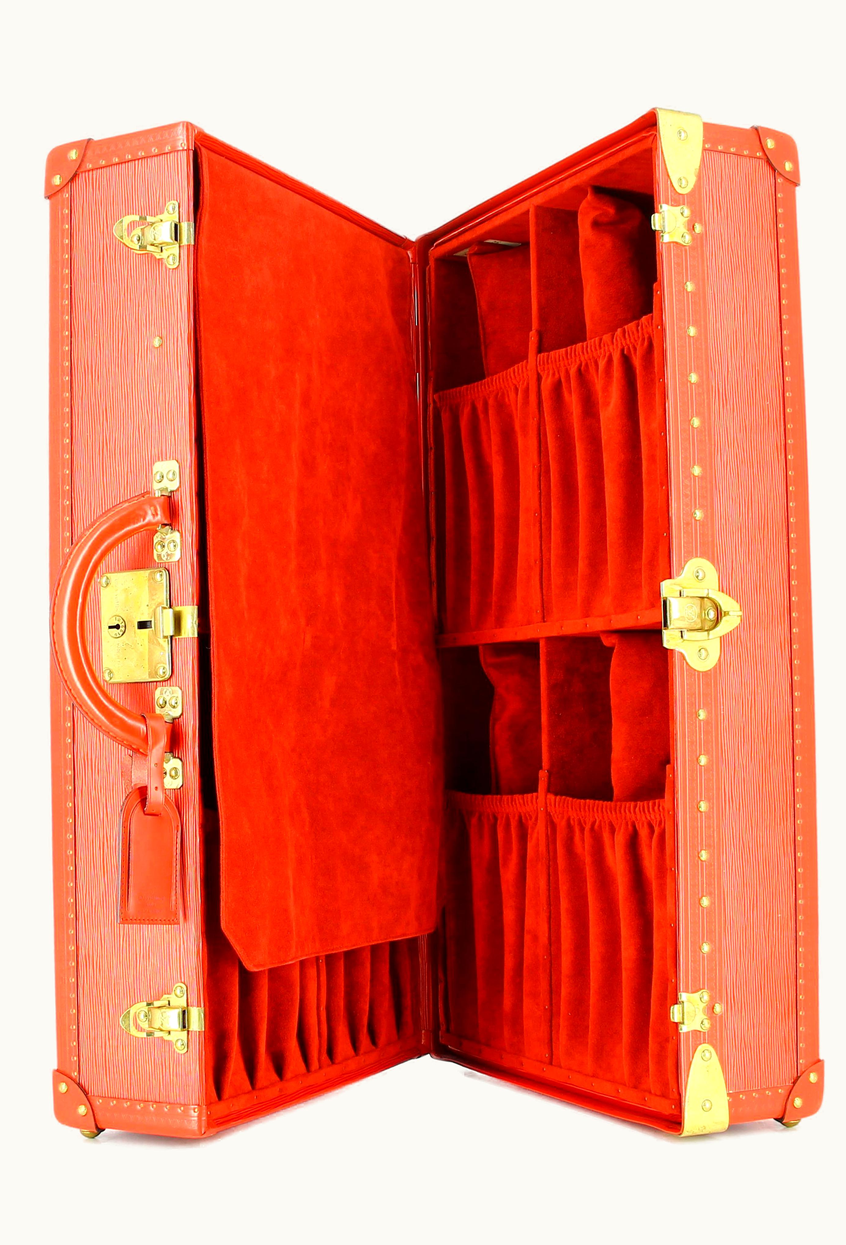 Louis Vuitton Louis Vuitton Red Epi Gemine Shoe Trunk UZ0580635