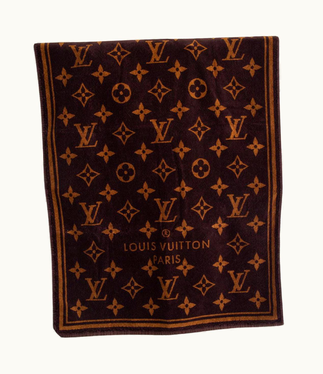 Louis Vuitton Louis Vuitton Brown Cotton Classic Beach Towel UZ0580676