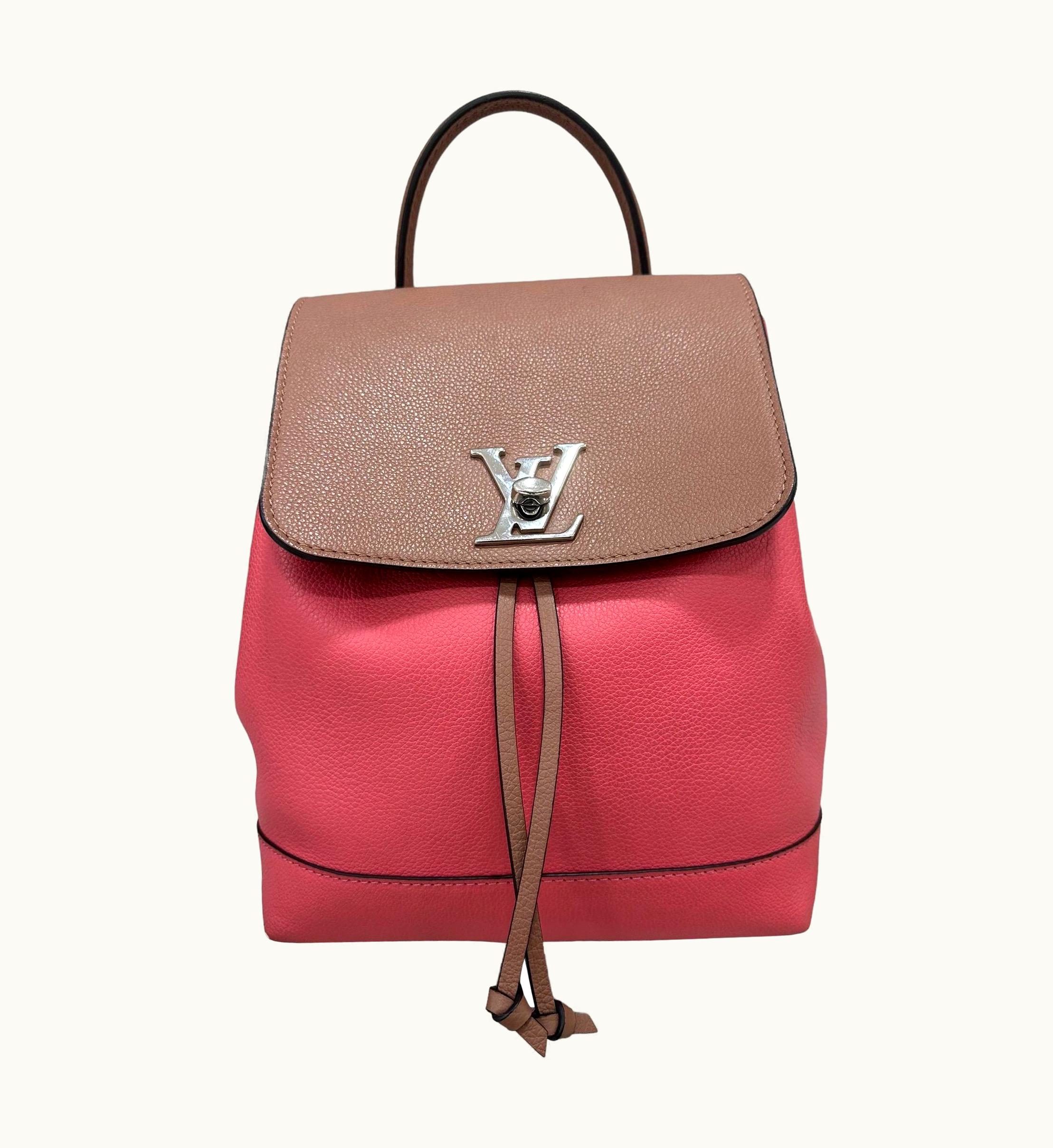 Louis Vuitton Louis Vuitton Lockme Backpack Pink Leather Bicolor