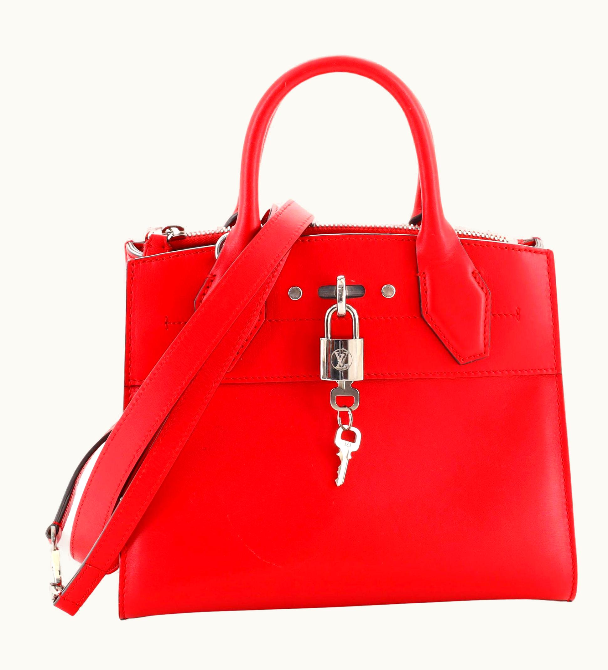 Louis Vuitton Louis Vuitton City Steamer Handbag Leather Mini