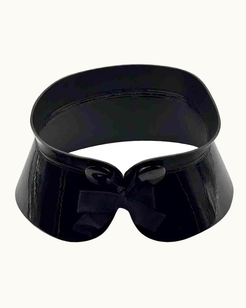 Louis Vuitton Louis Vuitton Black Patent Leather Fetish Belt