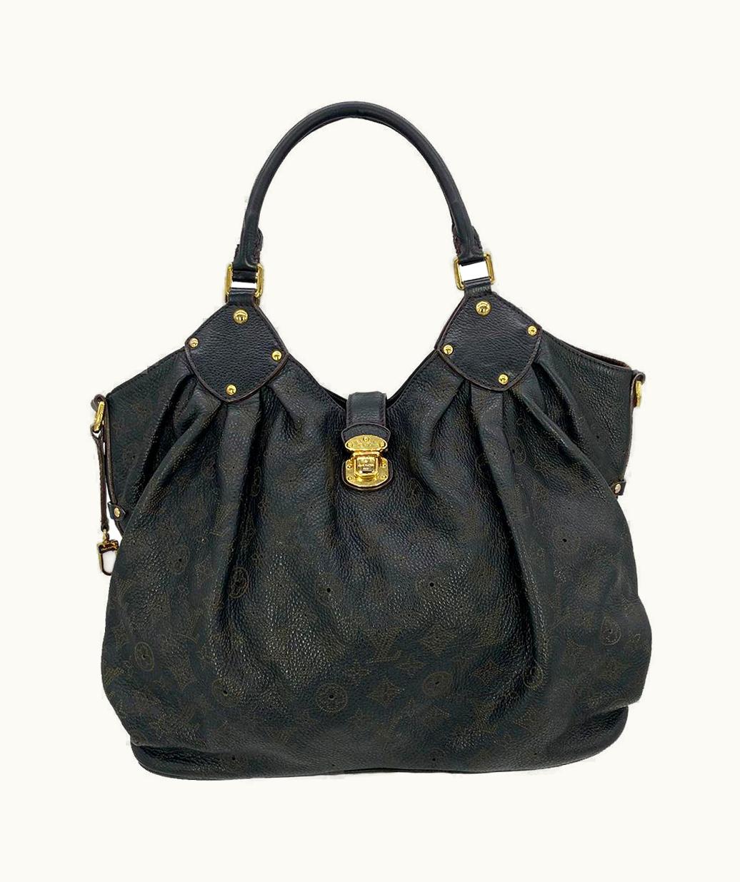 Louis Vuitton Louis Vuitton Black Mahina Gm Shoulder Bag