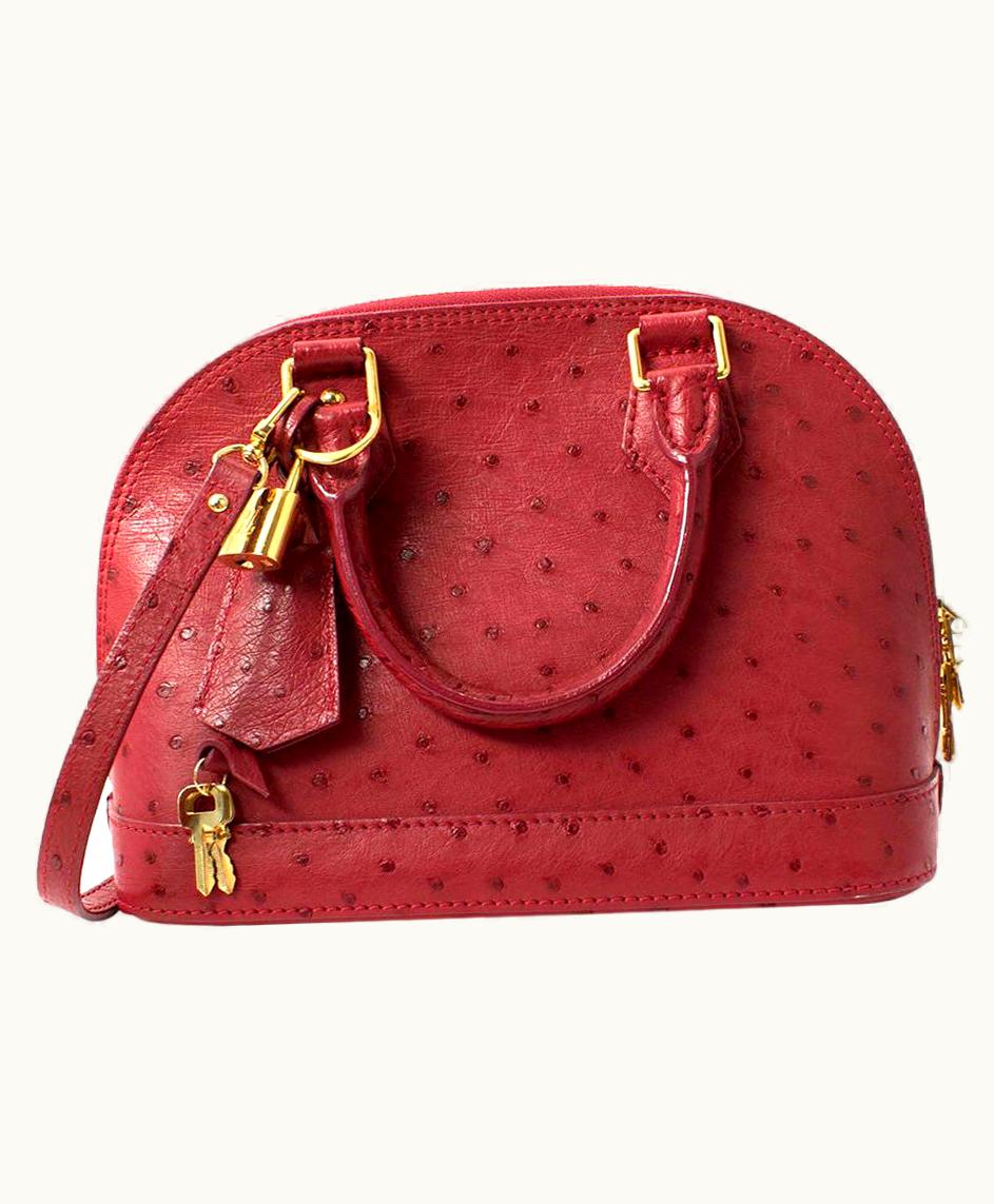 Louis Vuitton Louis Vuitton Japiur Ostrich Alma Bb Tote Bag