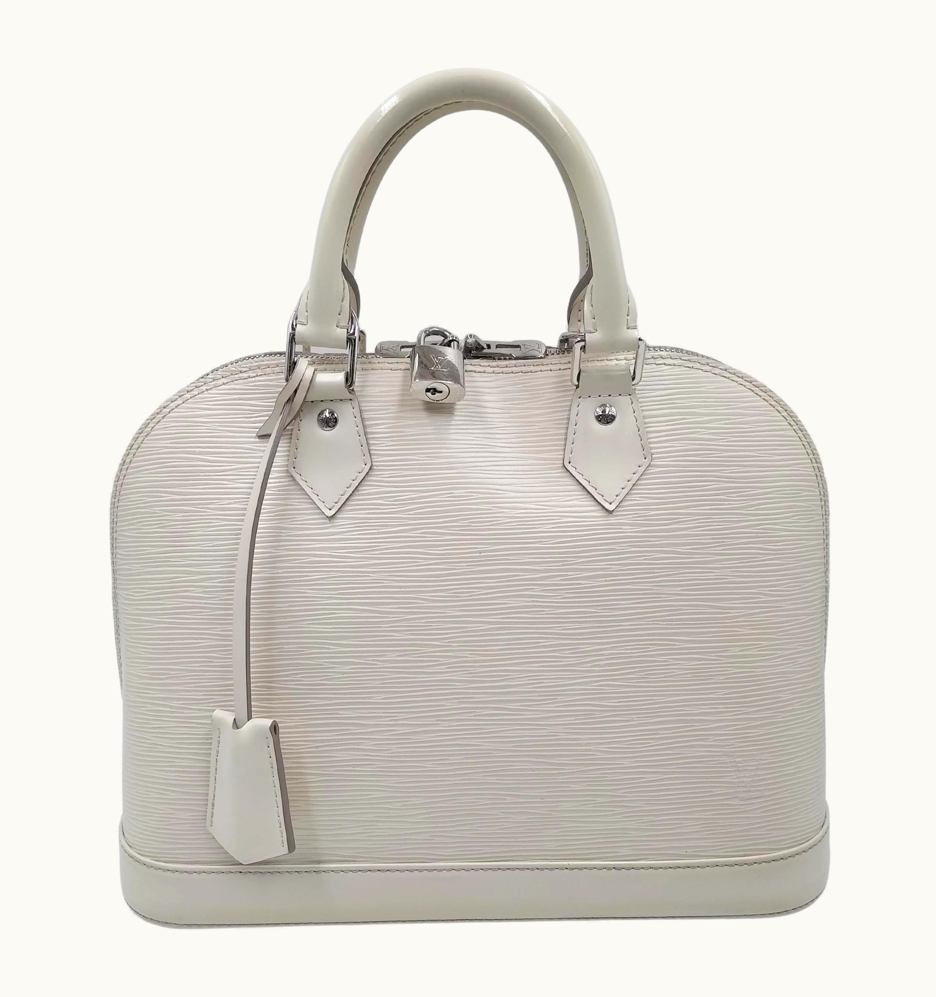 Louis Vuitton Ivory Epi Leather Alma Pm Bag