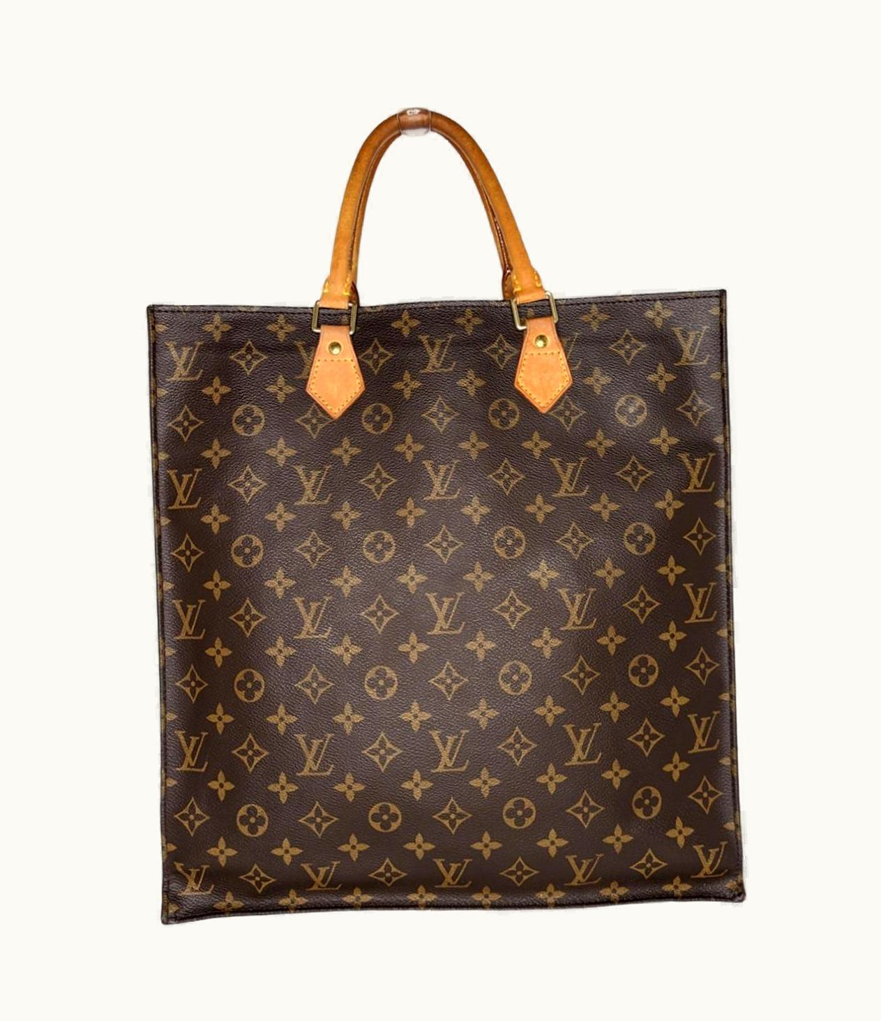 Louis Vuitton Vintage Monogram Canvas Sac Plat Tote