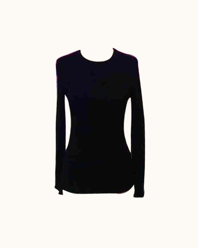 Louis Vuitton Uniform Black Rib Knit Sweater