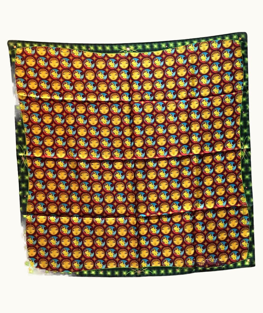 Louis Vuitton Limited Edition Louis Vuitton Os Gemeos Silk Scarf