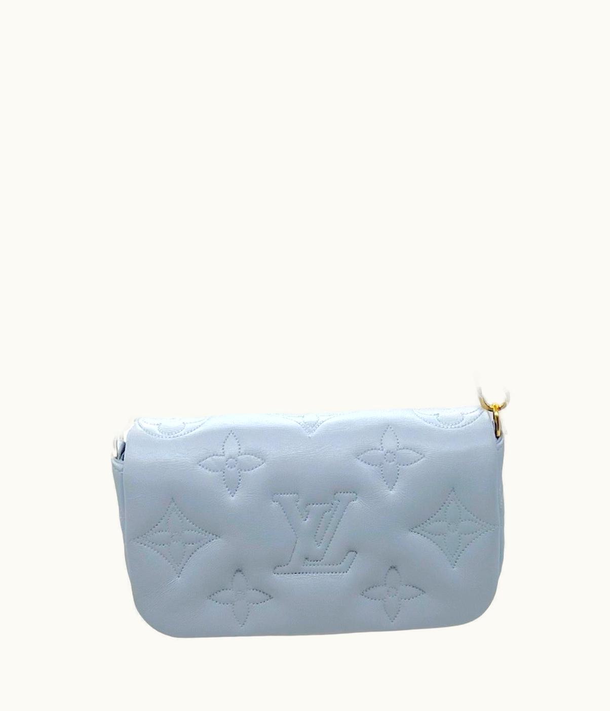 Louis Vuitton Blue Glacier Wallet On Strap Bubblegram