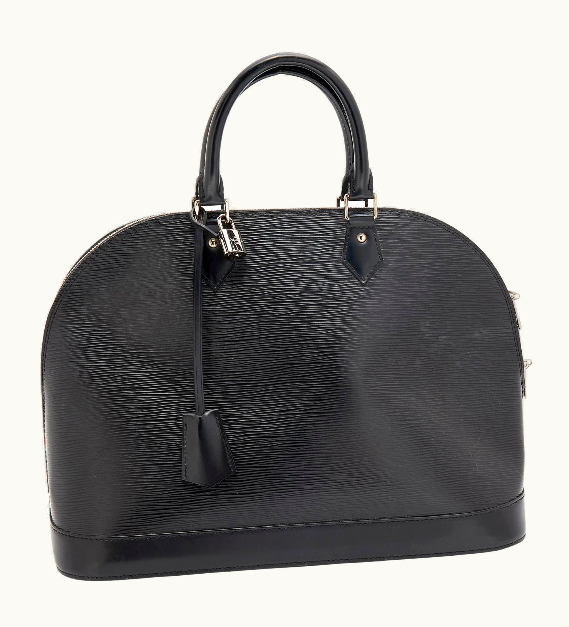 Louis Vuitton Black Epi Leather Alma mm Bag