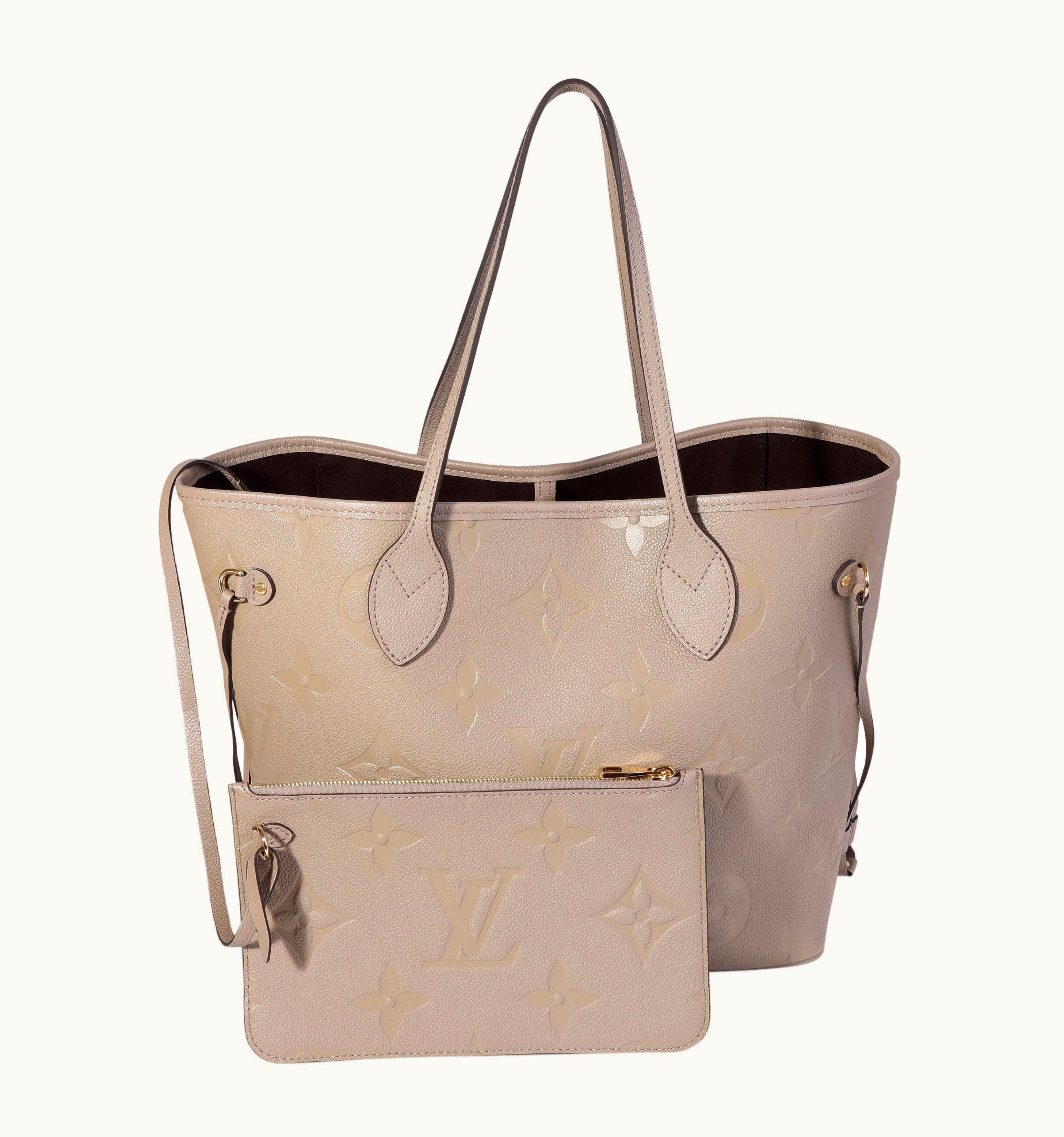 Louis Vuitton Tourterelle Monogram Empreinte Giant Neverfull Mm